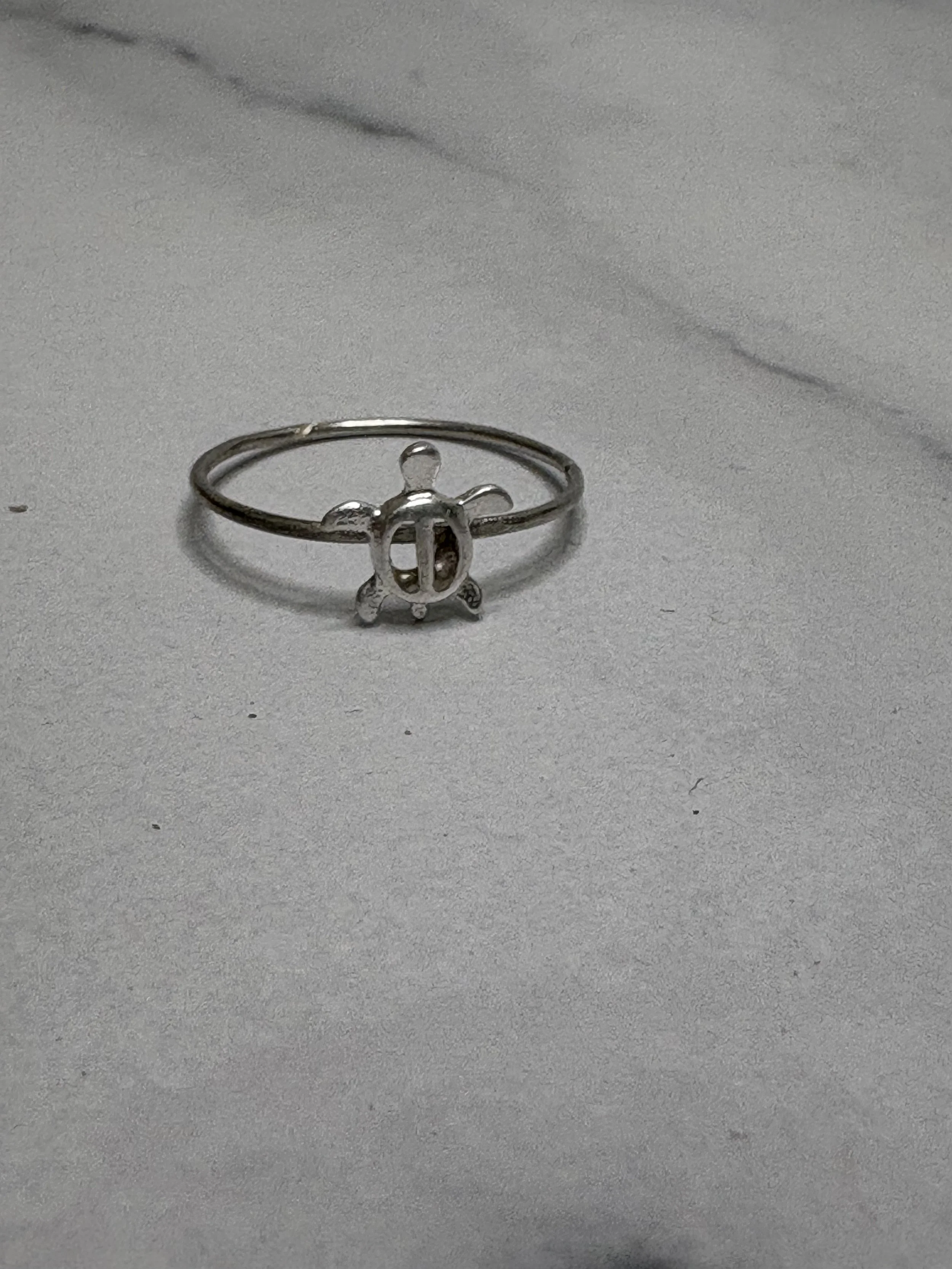 Turtle Sterling Silver Ring
