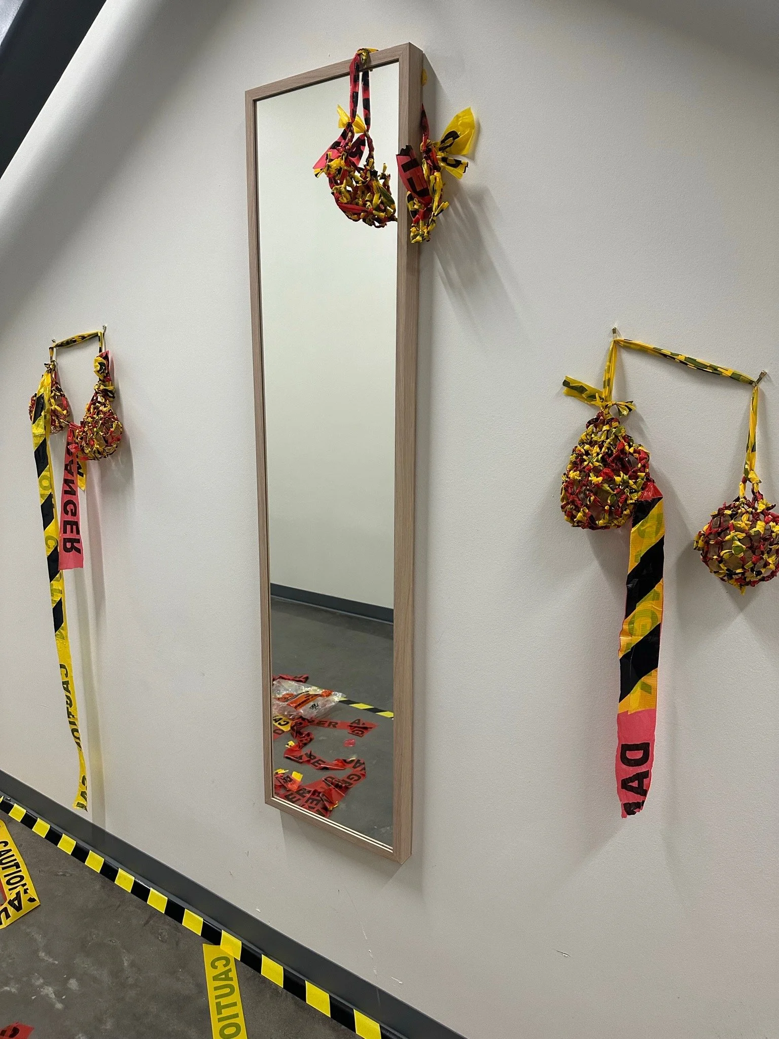 Try me on - 2024
Breast implants, caution tape, mirror