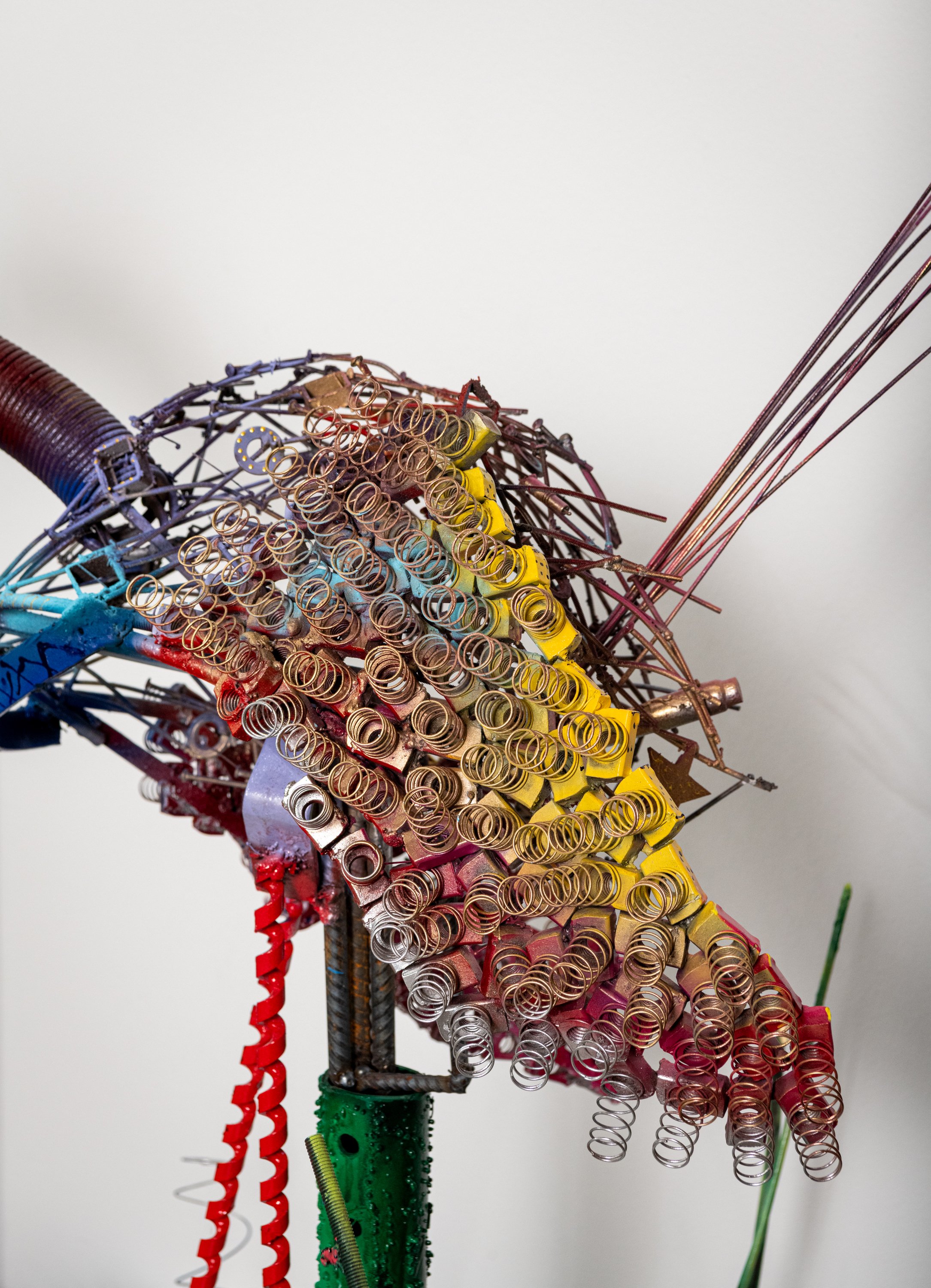 "Anyone Hungry?" (detail), 2025
Found metal, paint
Size varies depending on installation
Photo Credit: Hall Puckett