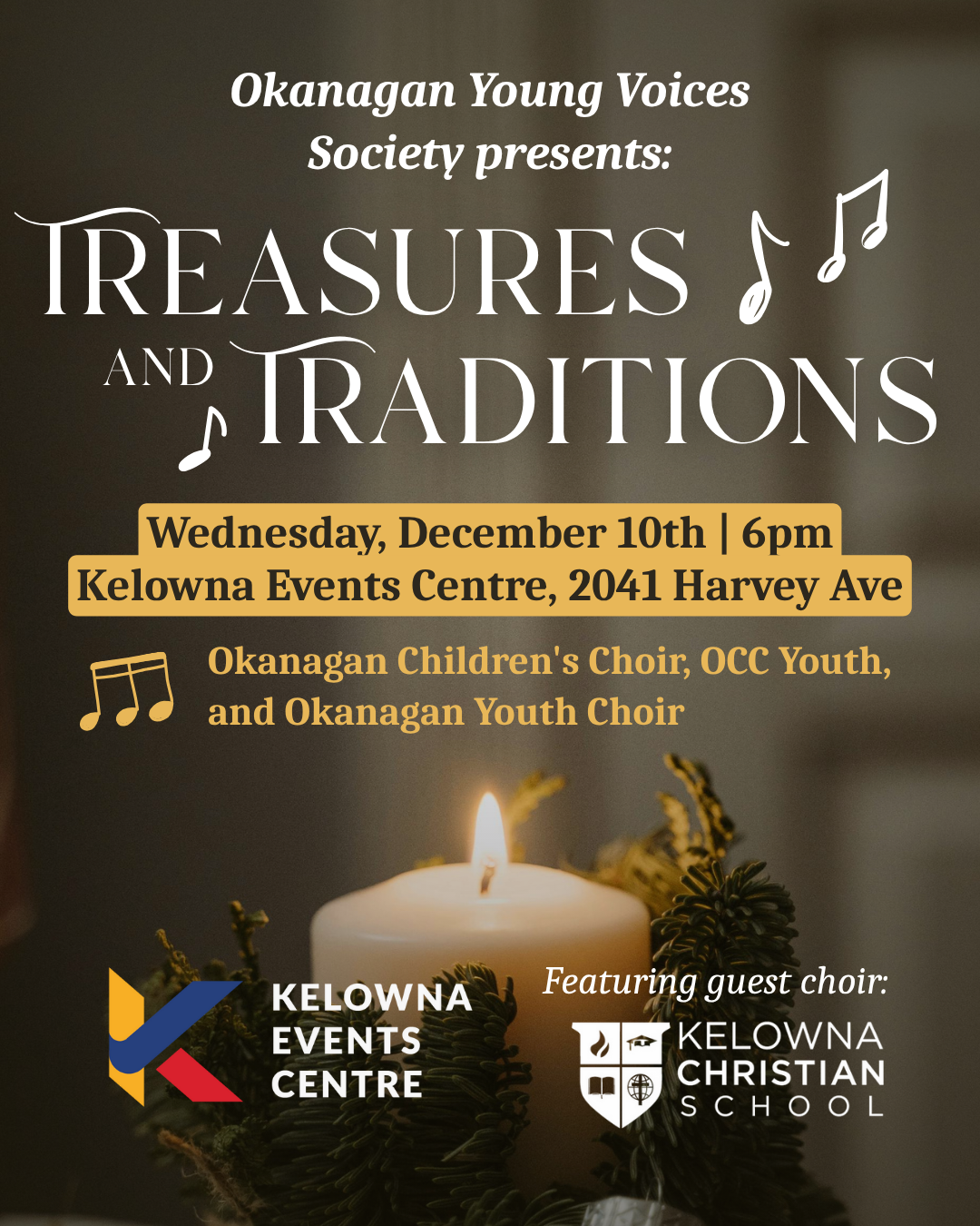 "Treasures and Traditions" social media image, for Okanagan Young Voices Society, 2026