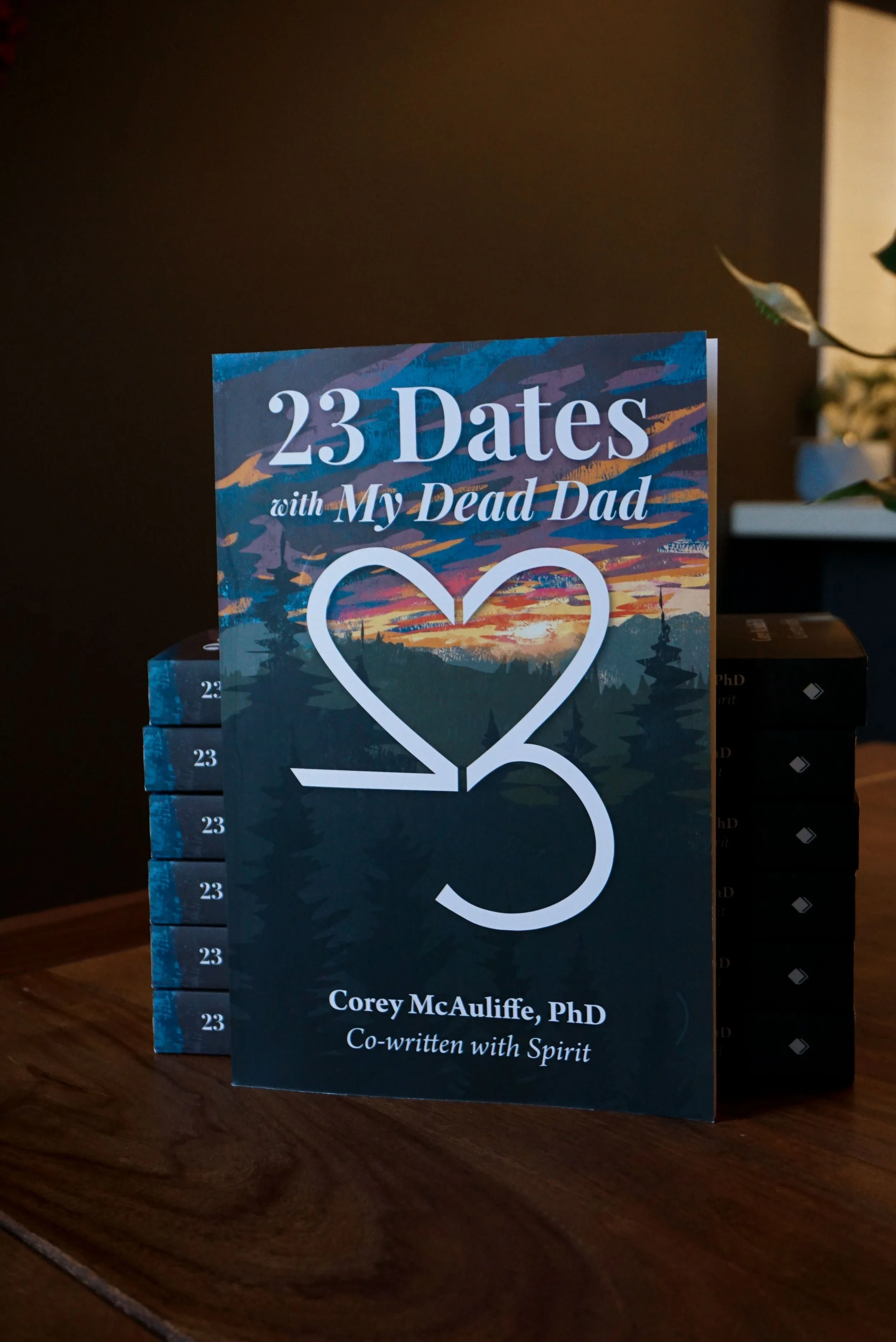 Cover design for "23 Dates with My Dead Dad", published 2025