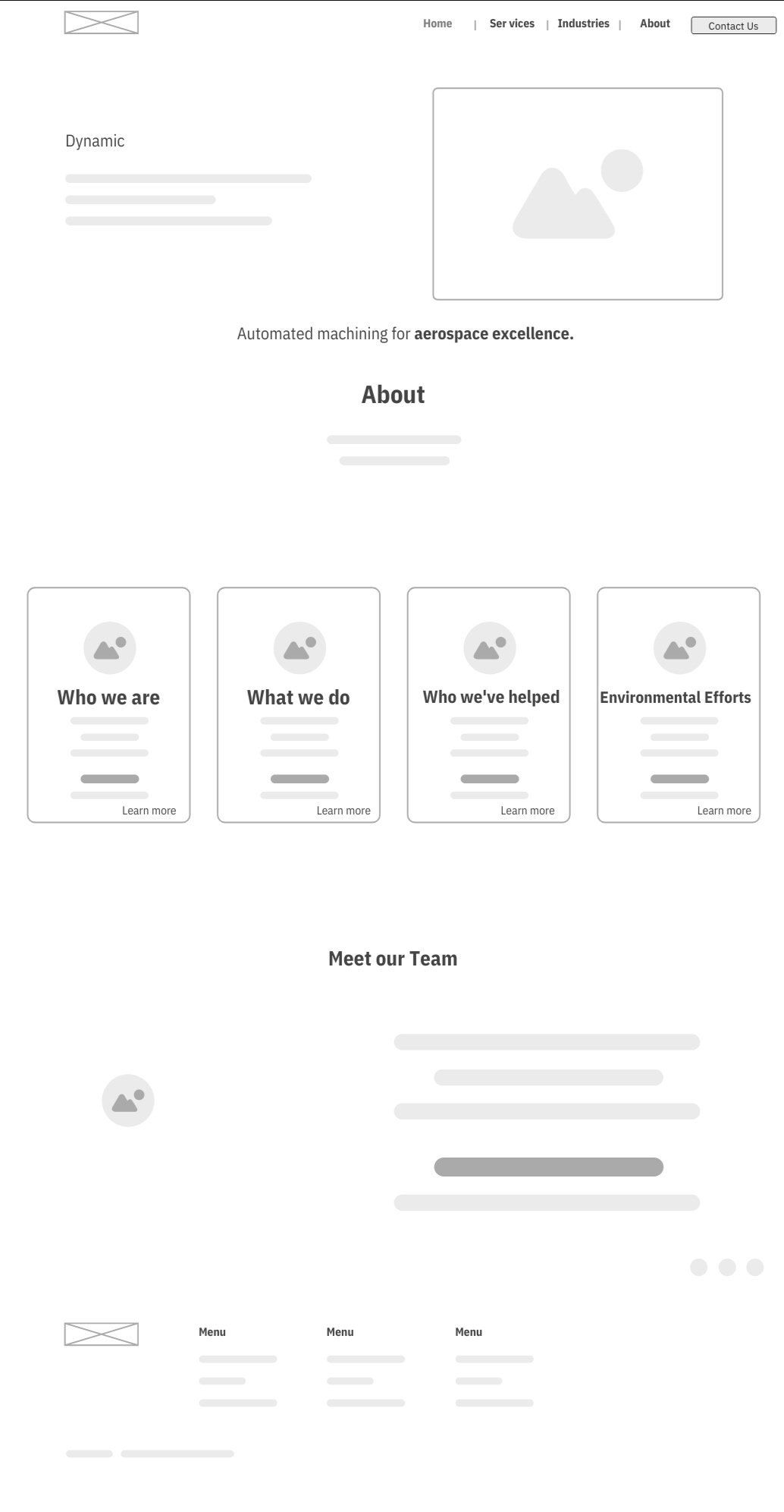 Home Page Mid Fidelity