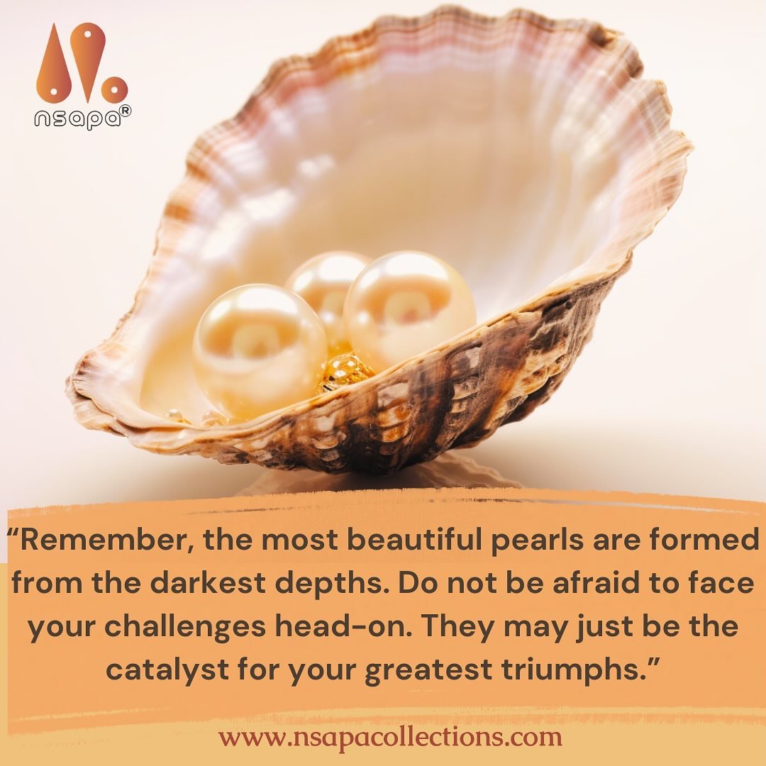 ✨ &ldquo;Embrace challenges as your birthplace of your brightest victories&rdquo;🦪💎

📍Website link: www.nsapacollections.com

#nsapacollections #mondaymotivation #makeitcount #resilience #radiance #pearls #seizetheday #successmindset #beadedaccess