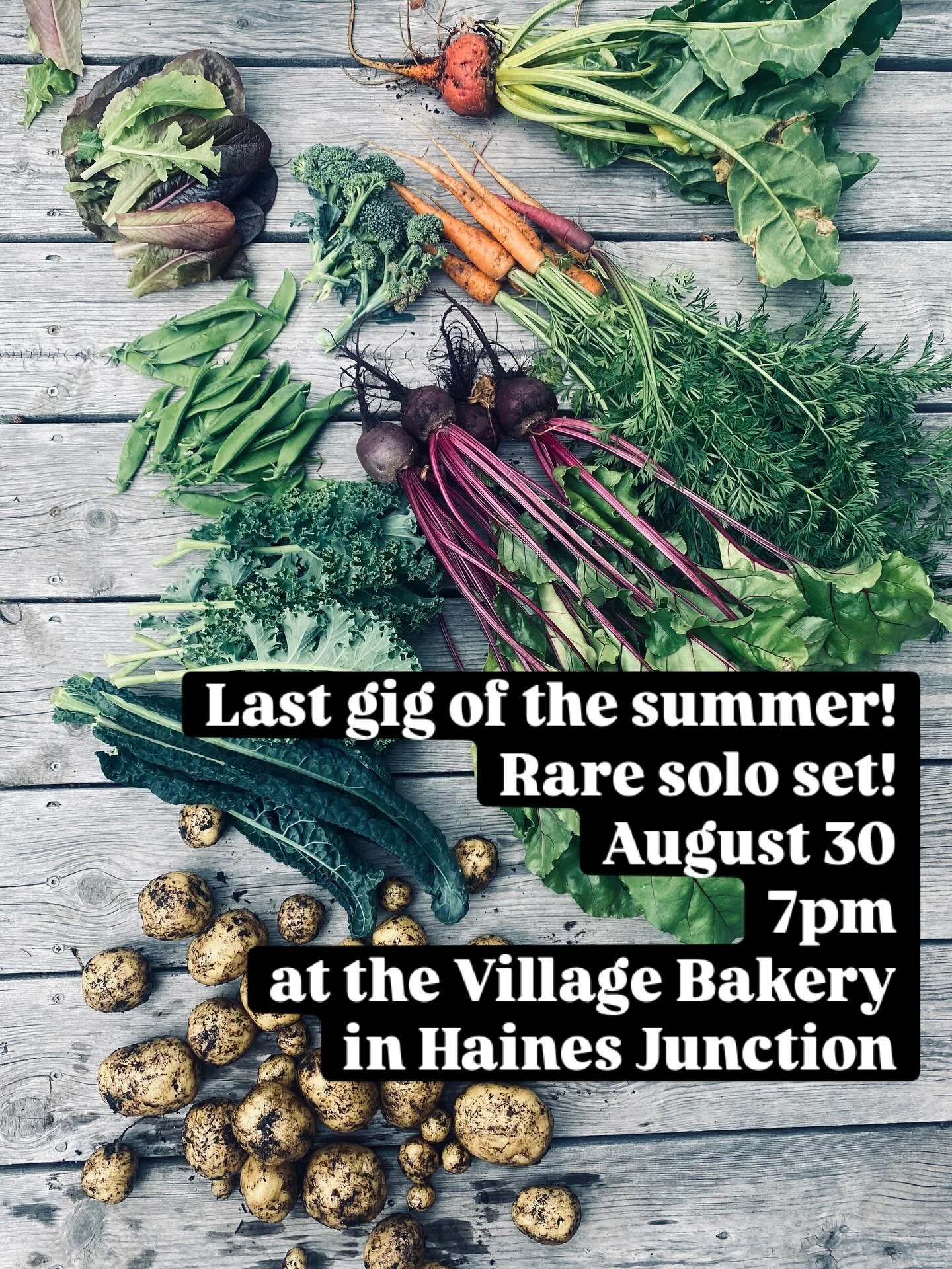 Sophisticated show announcement design skills courtesy of the garden. 

Its harvest season, and the leaves are starting to turn. Time to wrap this slightly manic summer up, its soon time for fires in the woodstove. 

But before we do that, consider c