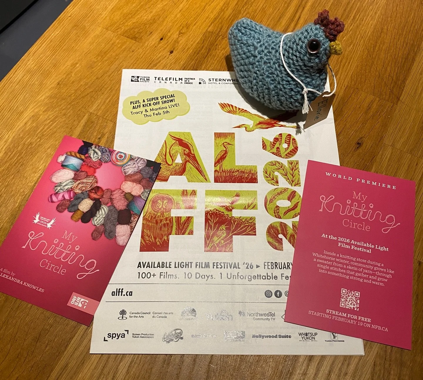 Pinch me. One of my songs is in a @onf_nfb short documentary about knitting and community in the North 🤯 🩷 I literally can&rsquo;t think of a better place for Trivial to live, what an honor. 

The World Premiere of the film is on Sunday Feb 8 at no