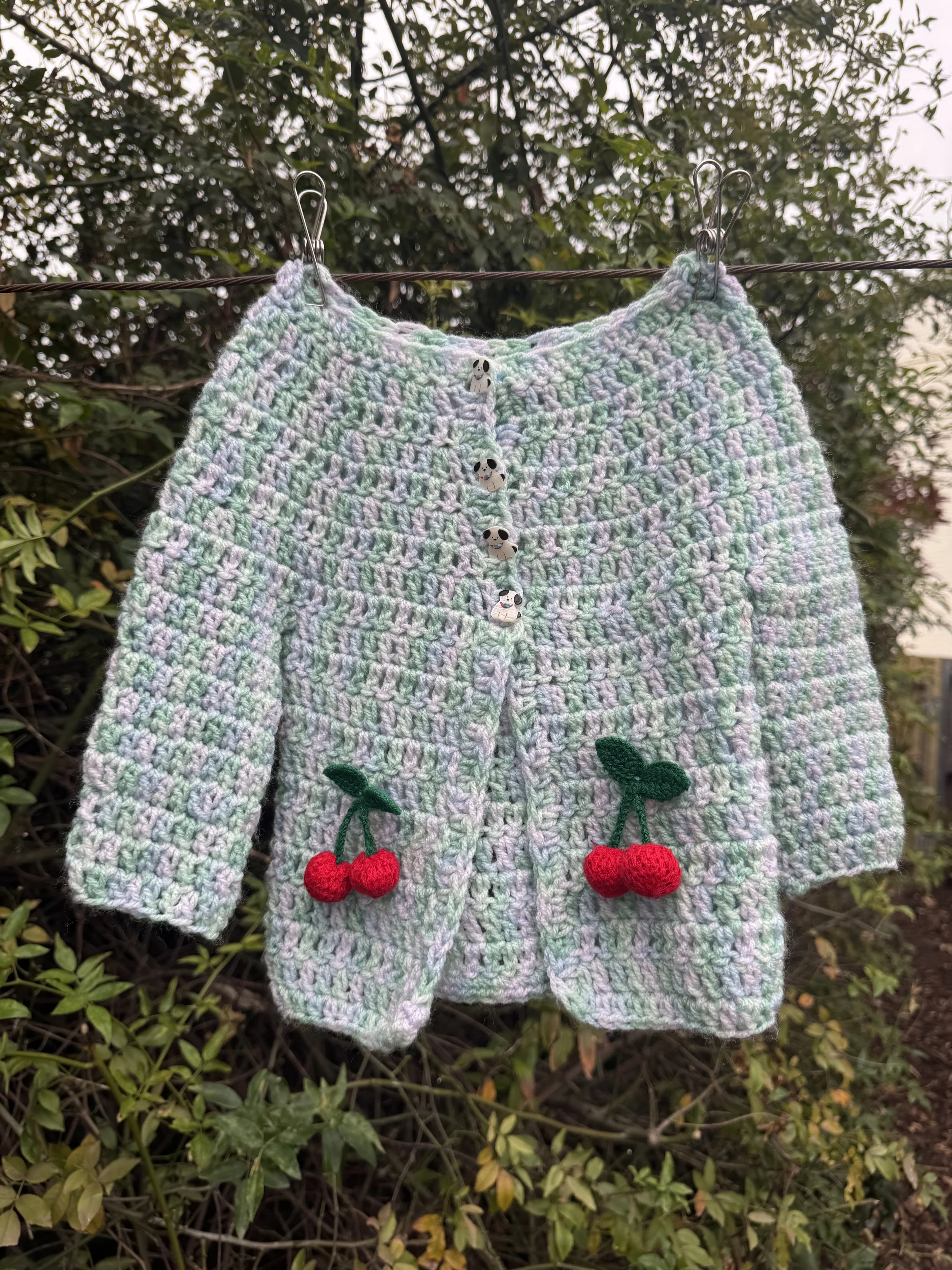 Doggy's and Cherry Cardigan - Mini Cuddle Club