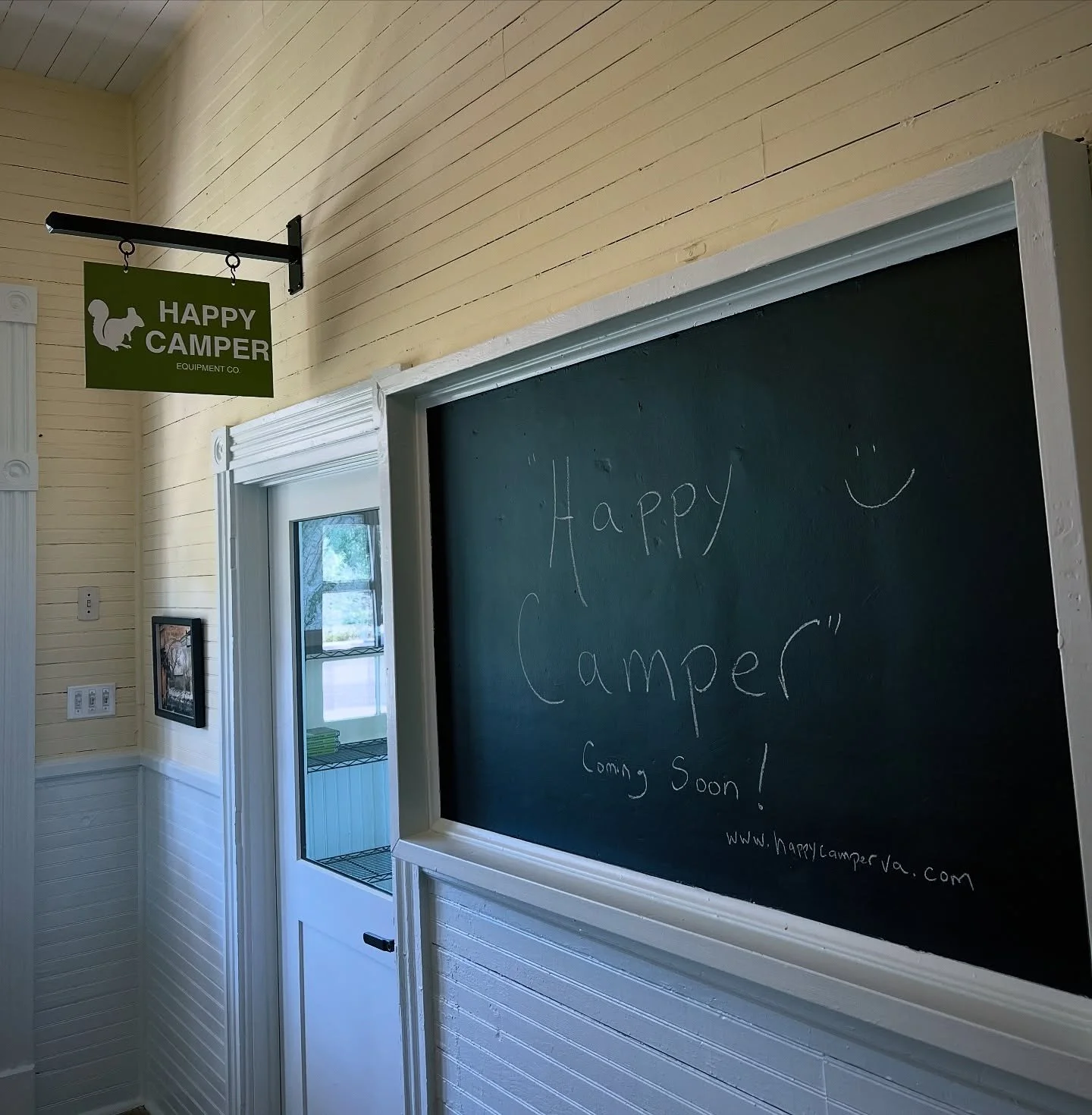 🚨Have you heard? Beloved Happy Camper is returning to Sperryville! This time in the Schoolhouse, bringing creative energy to a corner classroom. New owners, fresh brands, feel good nostalgia &mdash; did we mention the 🐿️ makes an appearance, too? S