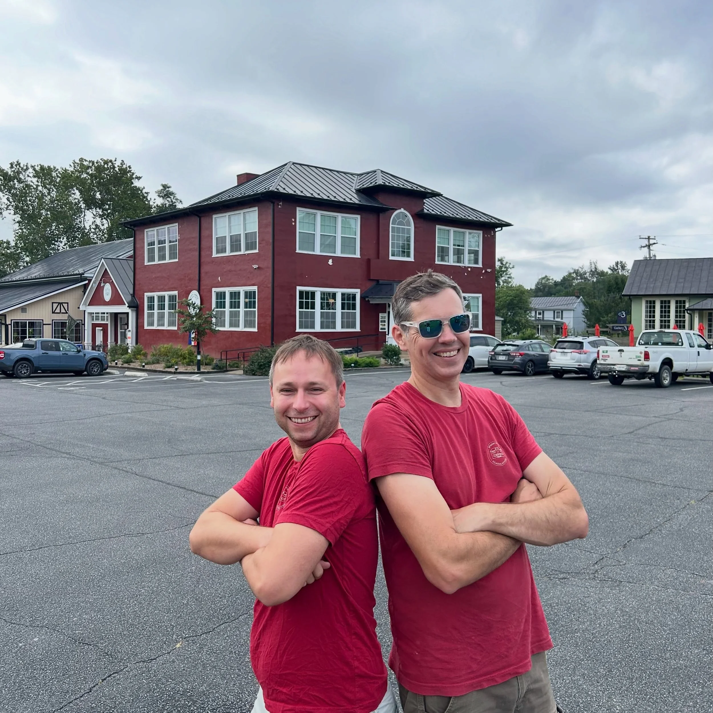 It&rsquo;s a beautiful weekend! ☀️ Want a Schoolhouse shirt like these cool dudes 😎? DM us!
