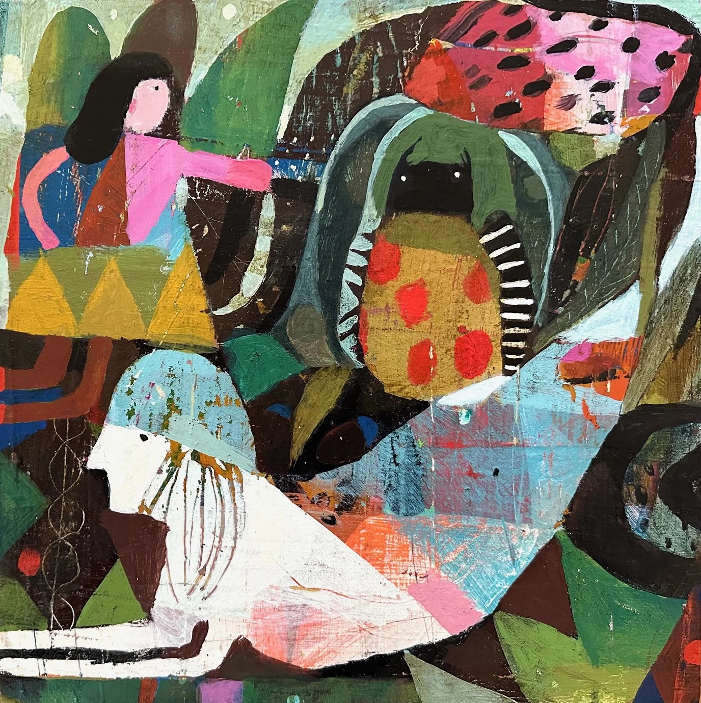 Ground Dwellers | 12 x 12 inches | $375