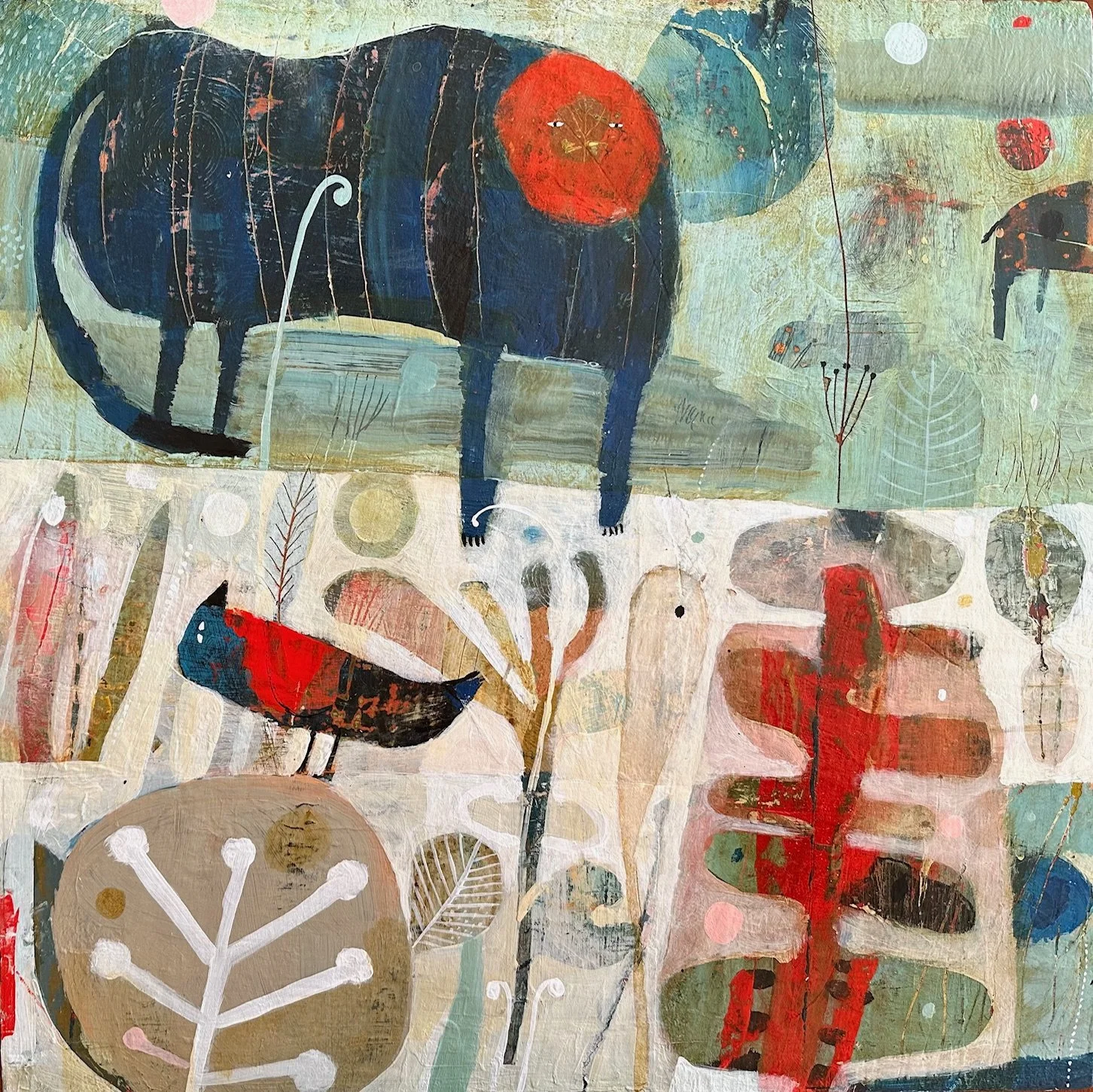 Night Garden | 18 x 18 inches | $525