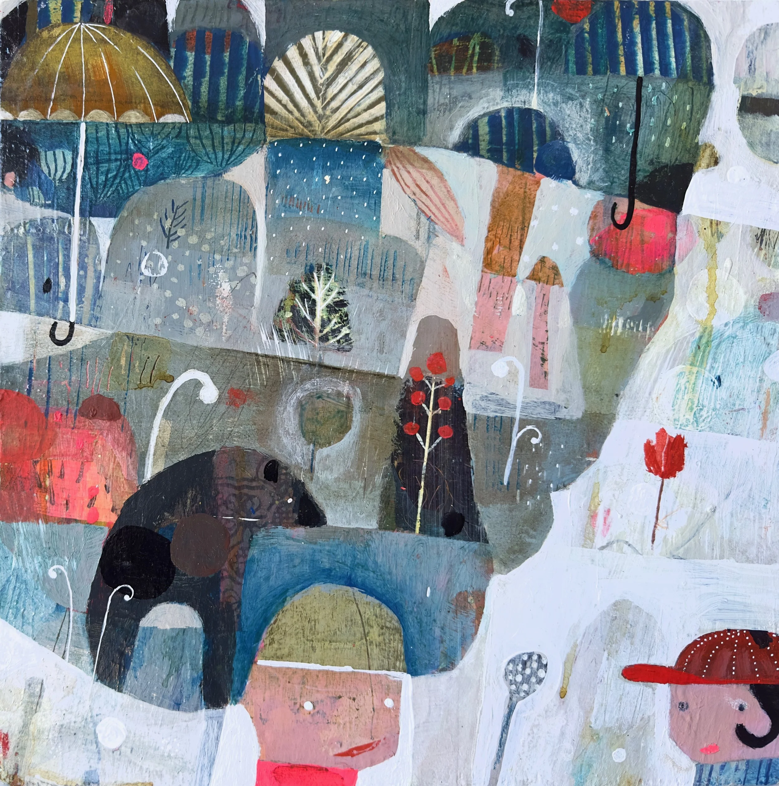 Monkey Mind | 12 x 12 inches | $375