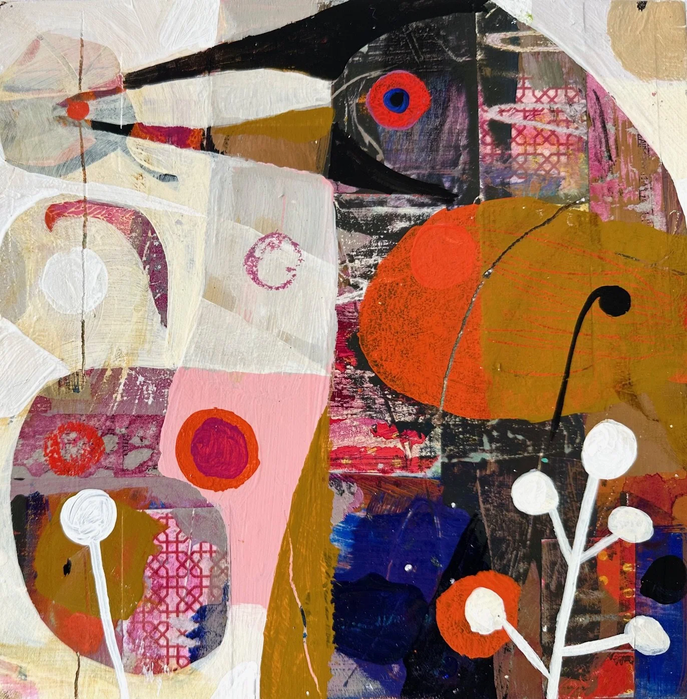 Berry-Picker | 8 x 8 inches | SOLD