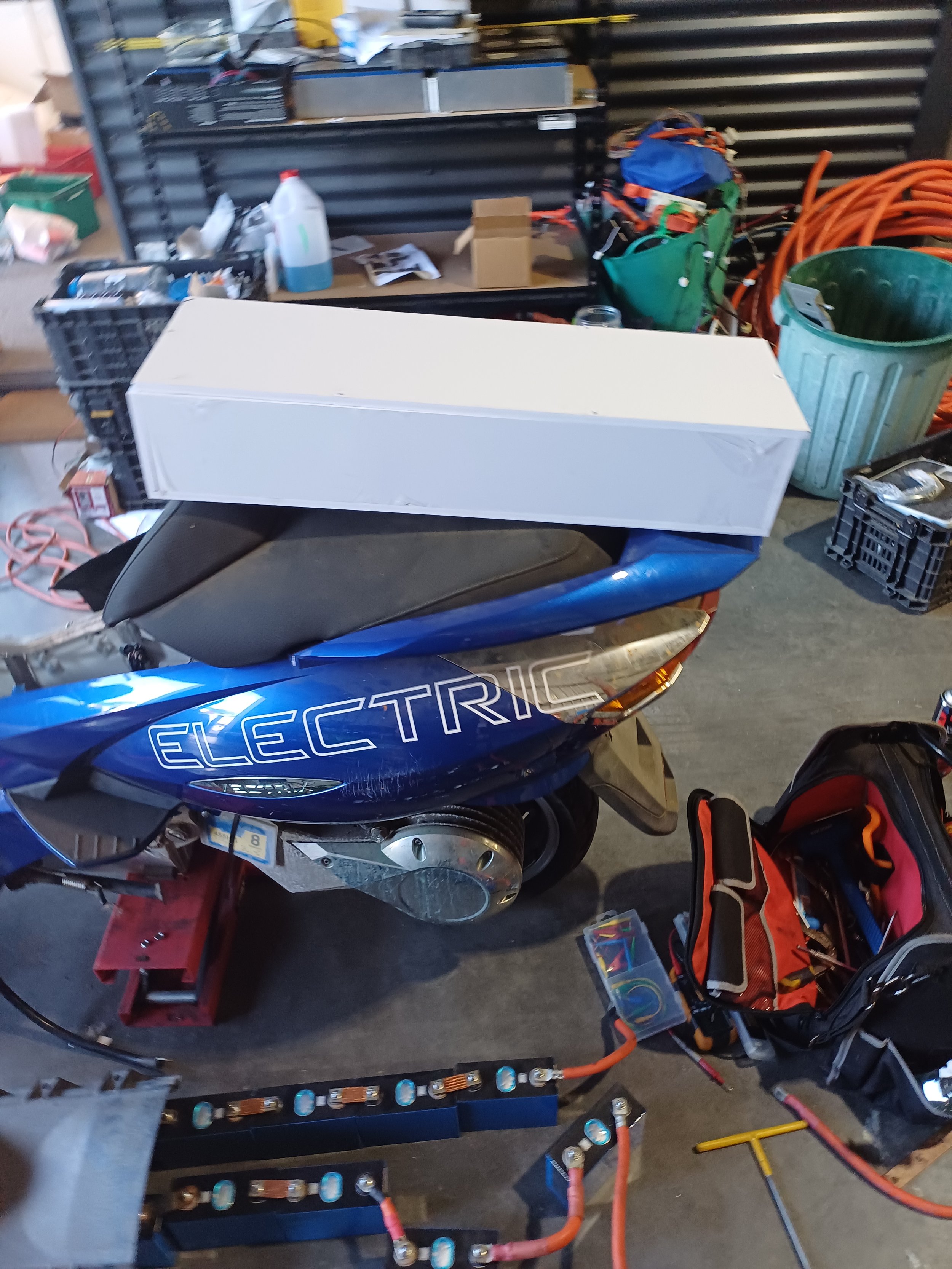 single Battery Box for a dual system 2007 Vectrix