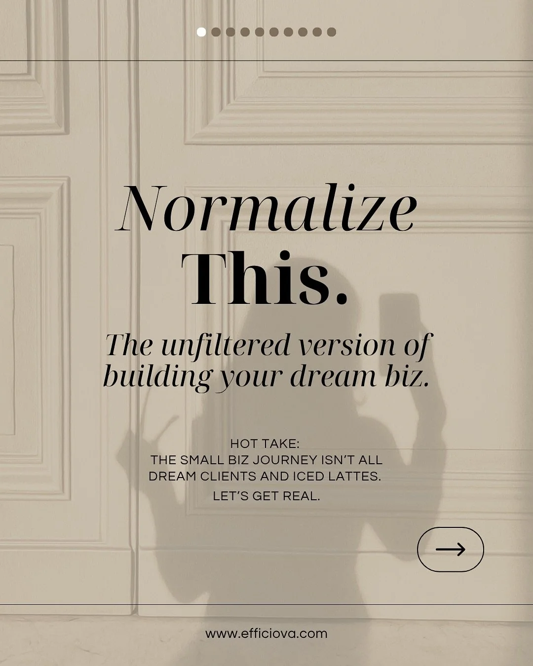 Normalize this: not everything in business is a vibe.

Yes, we love a dreamy flat lay and aesthetic to-do list, but here&rsquo;s the truth most of the &lsquo;build your biz&rsquo; content skips: this sh*t is hard.

It&rsquo;s empowering and exciting&