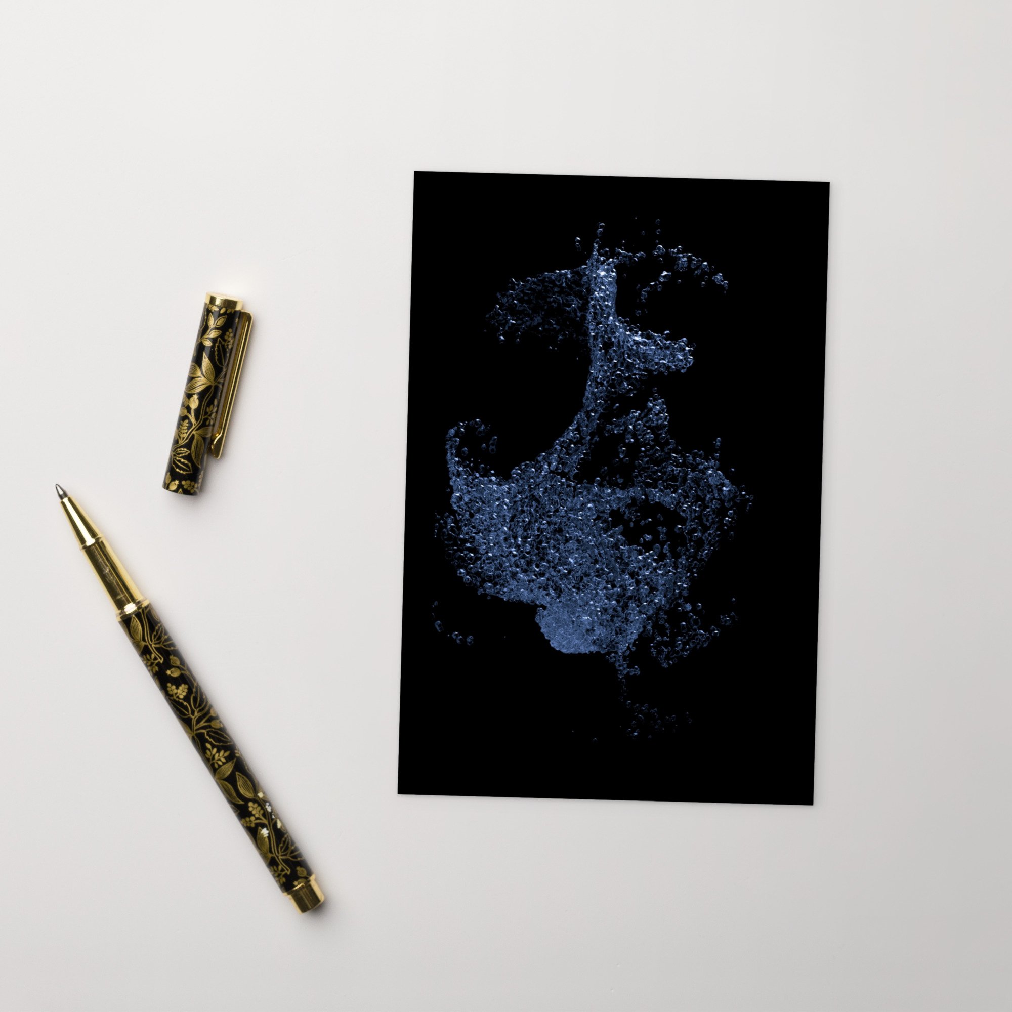 "Particles" Postcard
