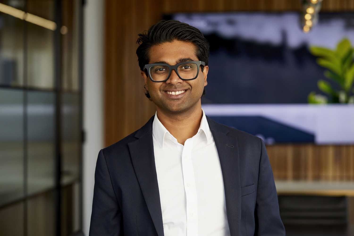 Corporate headshot on plain background for a Melbourne financial services firm by Gemma Carr Photography