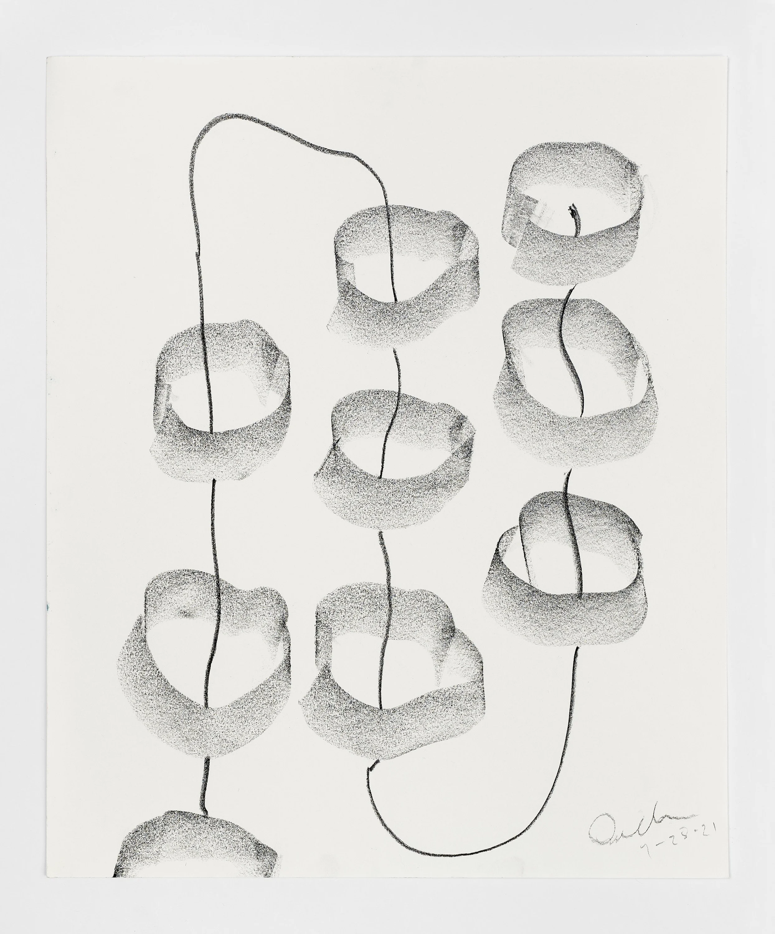 TIEMPOS I

14 x 17 in, Conté on paper, 2021