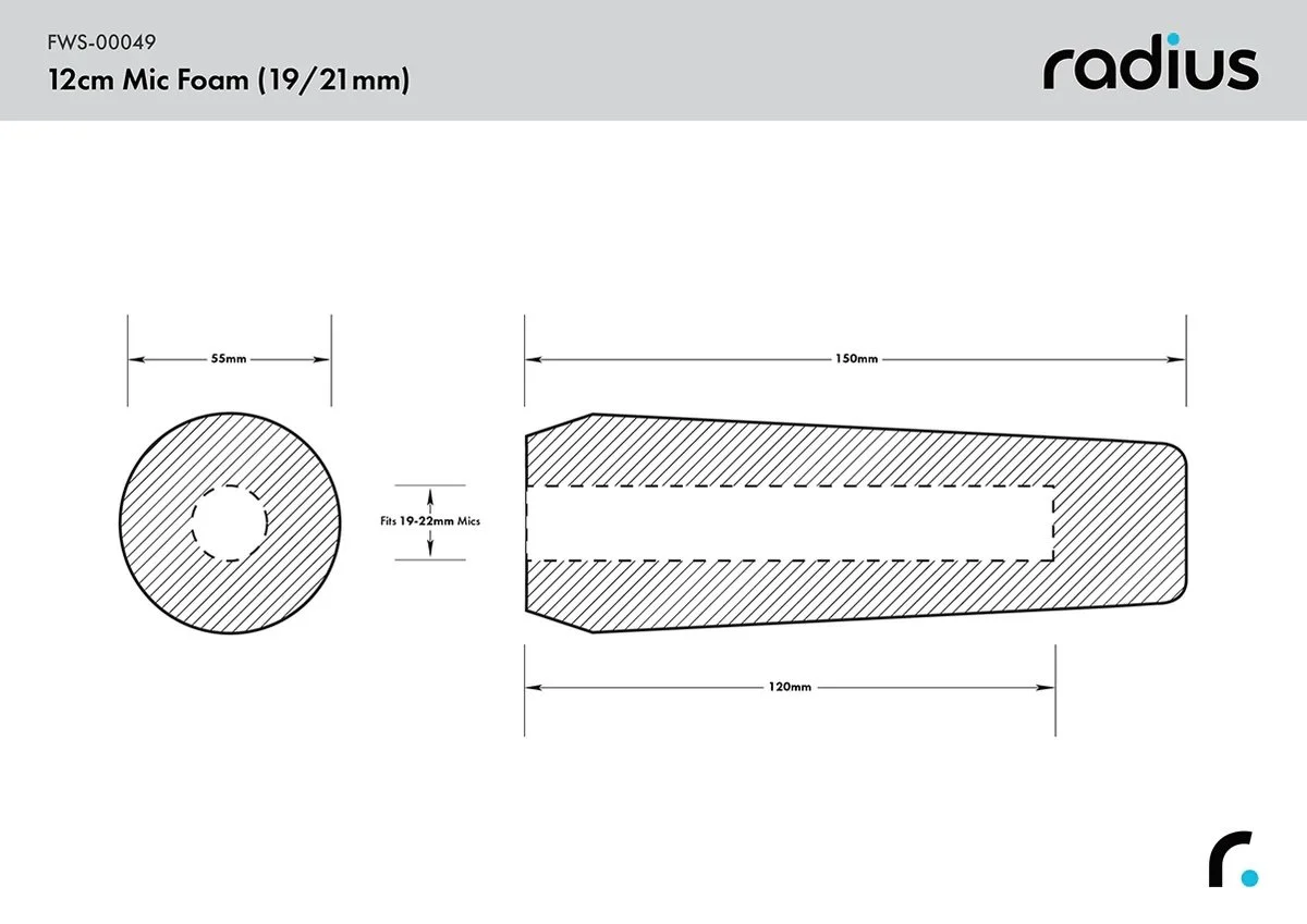 FWS-0004912cmShotgunMicFoam_19-22_Image3Dimensions.jpg