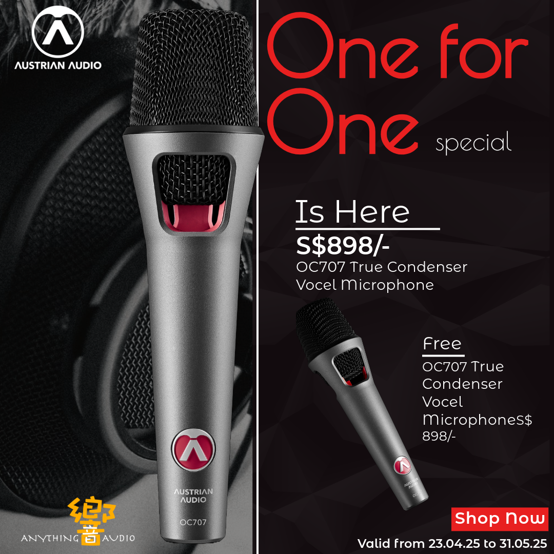 Austrian Audio OC707 True Condenser Vocal Microphone (one for one deal!)