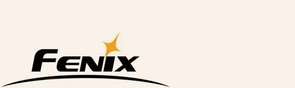 FENIX logo with stylized star detail on a beige background