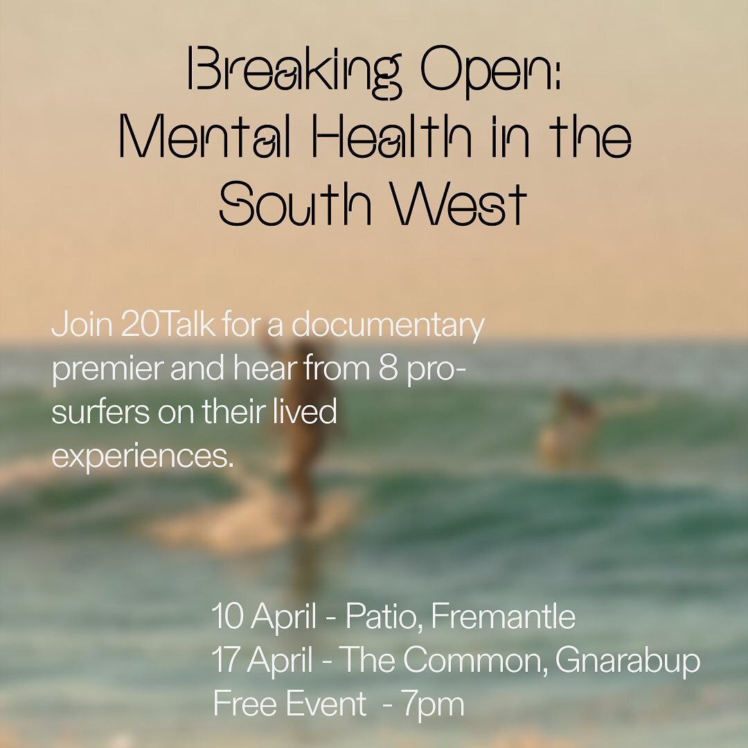 🚨 JOIN US FOR OUR FIRST EVER DOCUMENTARY SCREENING 🚨

Earlier this year we spent a week down in the South West talking to pro-surfers about all things mental health and finding out what&rsquo;s driving mental health issues in the community. 

We ar