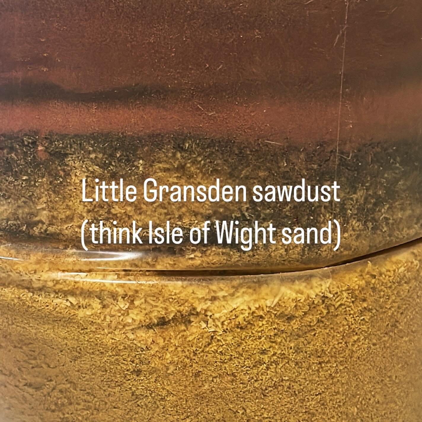 It&rsquo;s taken weeks, if not months to perfect - but finally available for purchase is Little Gransden Sawdust! I have, quite literally BAGS of it 
Here we have Greenheart (bottom) sawdust transitioning to Jarrah (top) sawdust with a smattering of 