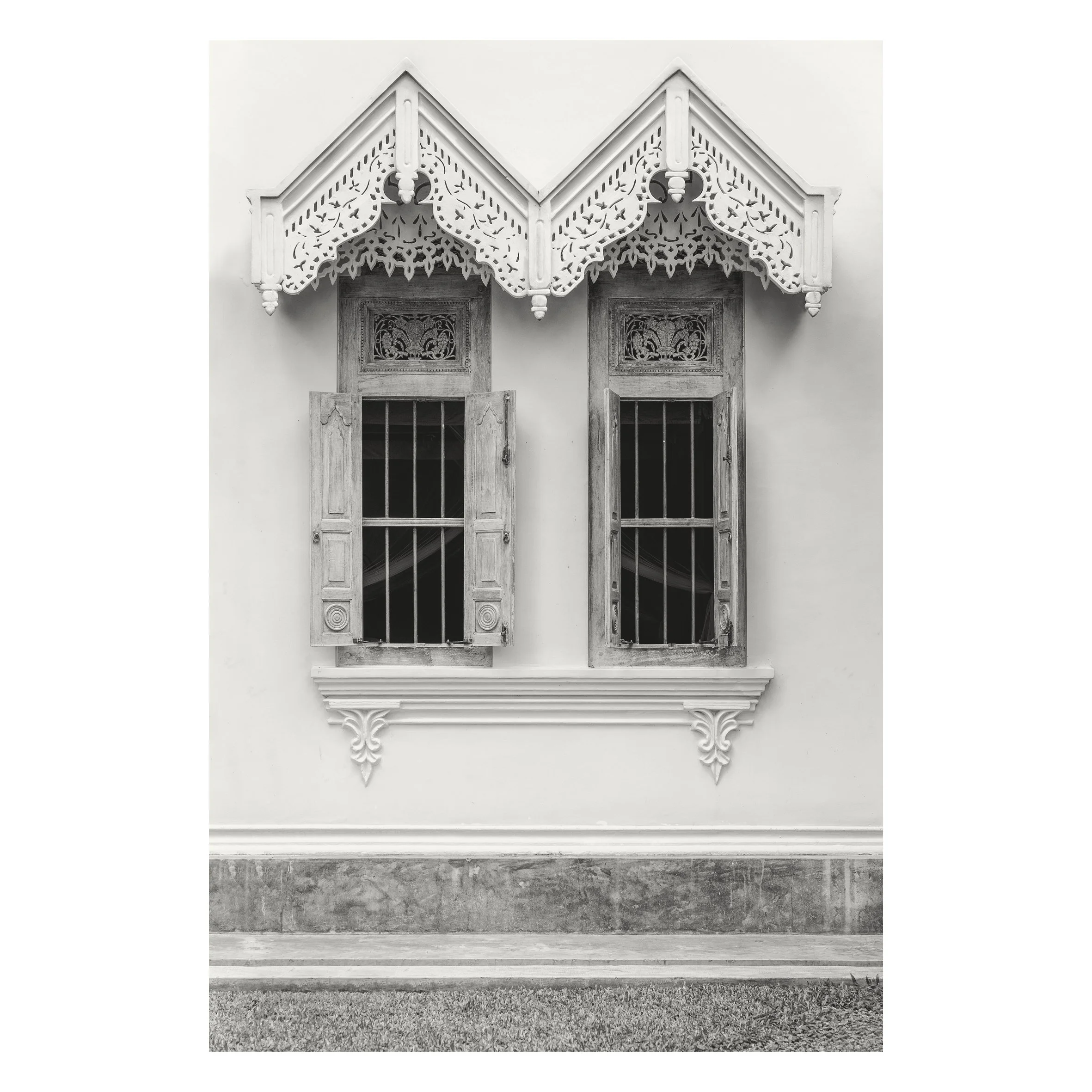 SPC - Windows of a Walawwa in Sri Lanka