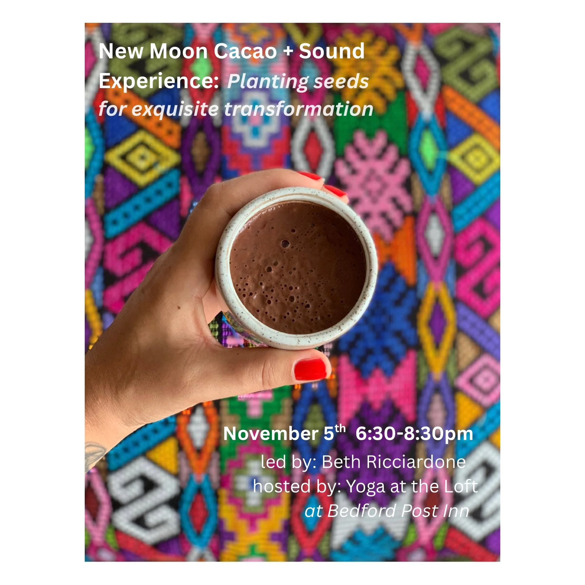 New Moon Cacao + Sound Experience: Planting seeds for exquisite transformation