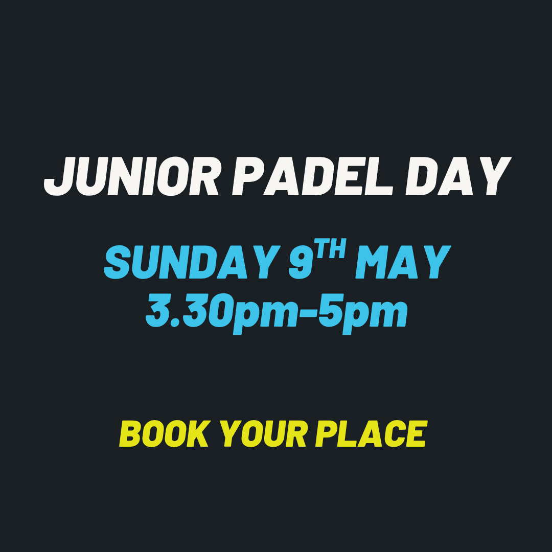Junior Padel Day - 3.30pm-5pm