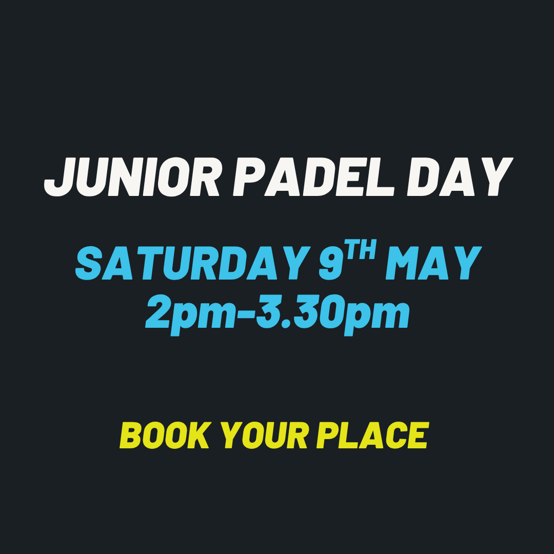 Junior Padel Day - 2pm-3.30pm