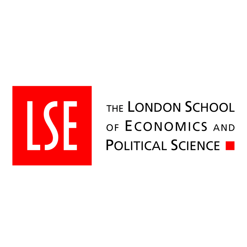 Logo of the London School of Economics with a red square containing the letters LSE, and the full name written to the right.