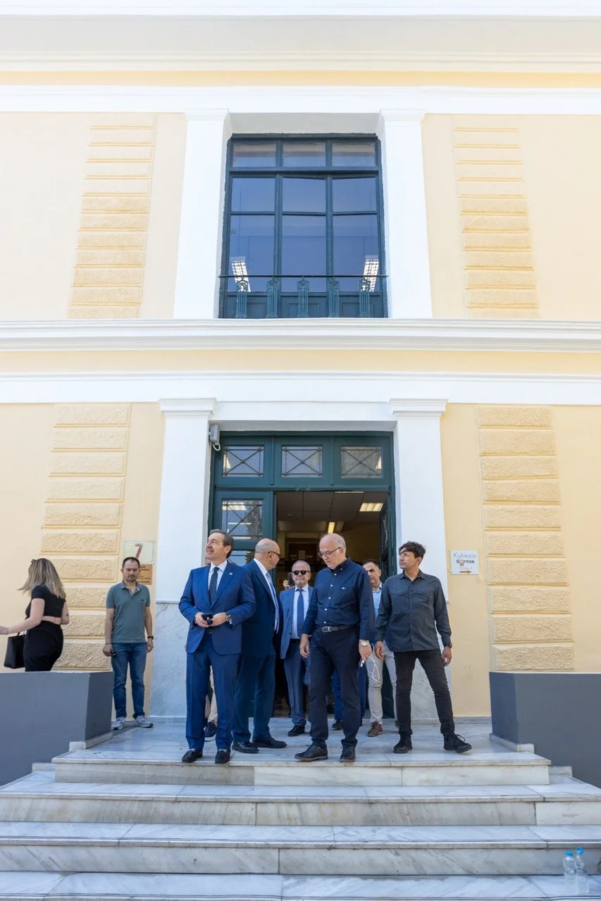 Επίσκεψη στο κτιριακό συγκρότημα του Πρωτοδικείου Αθηνών (πρώην Σχολή Ευελπίδων) από την πολιτική ηγεσία του Υπουργείου Δικαιοσύνης