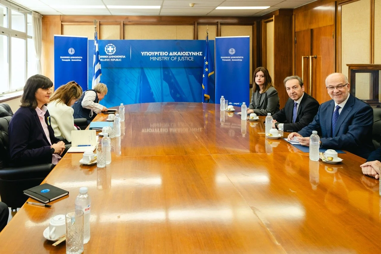 Συνάντηση του Υπουργού Δικαιοσύνης, κ. Γιώργου Φλωρίδη και του Υφυπουργού Δικαιοσύνης, κ. Ιωάννη Μπούγα με την Ευρωπαία Γενική Εισαγγελέα, κ. Laura Codruta Kövesi