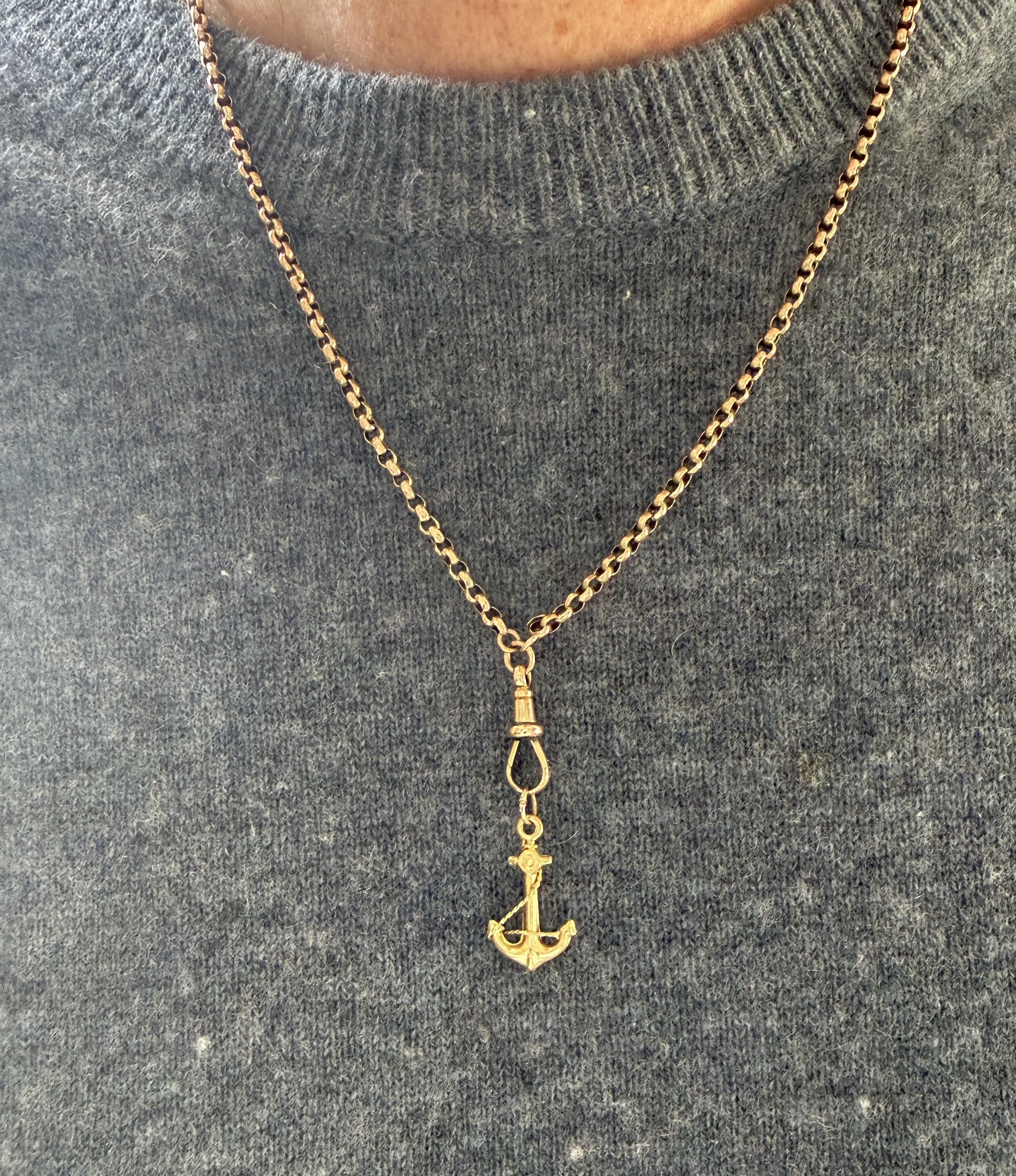 BVL997-gold-anchor-pendant-worn.jpg