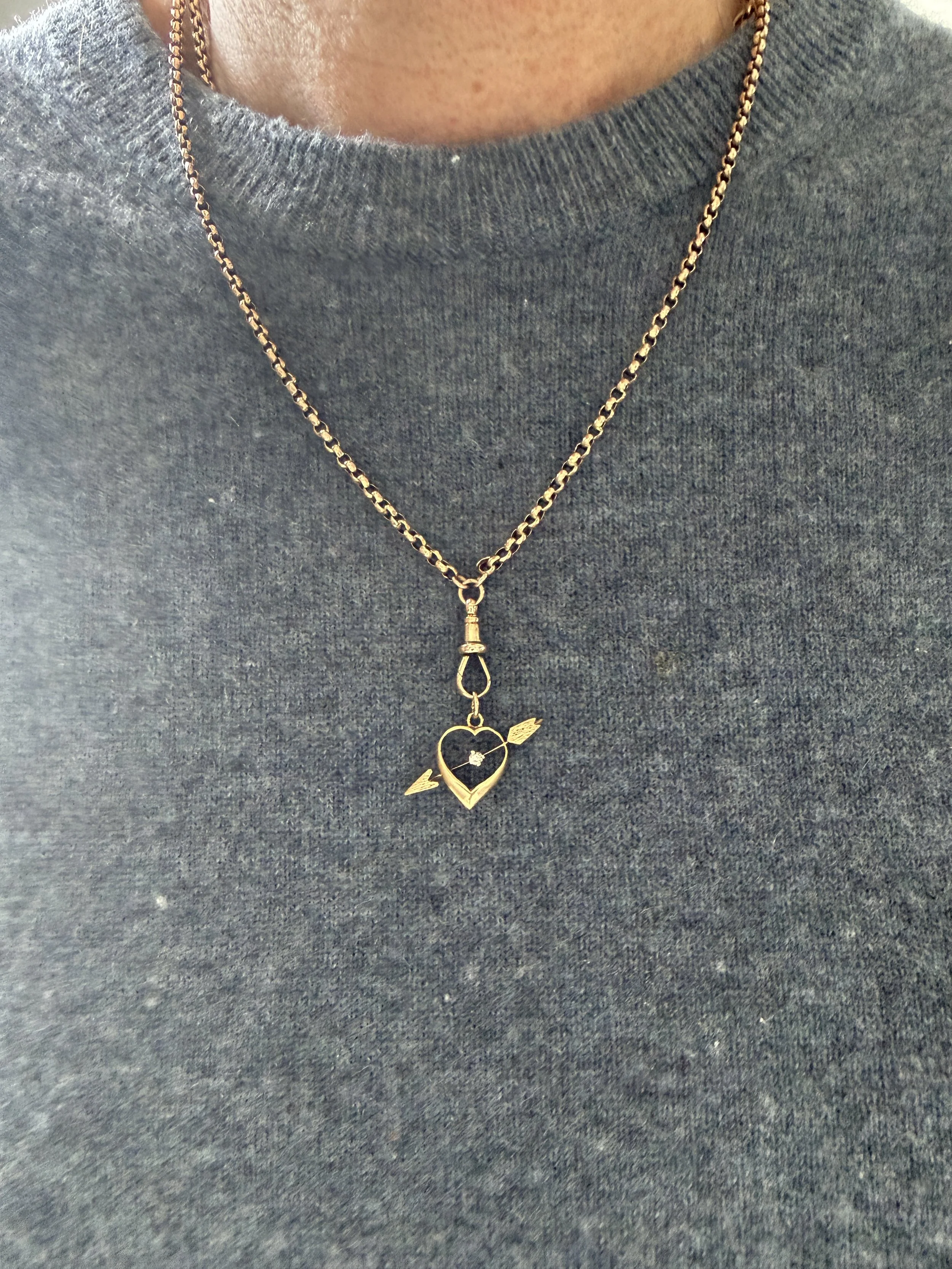 BVL1147-diamond-heart-arrow-pendant-worn.JPG