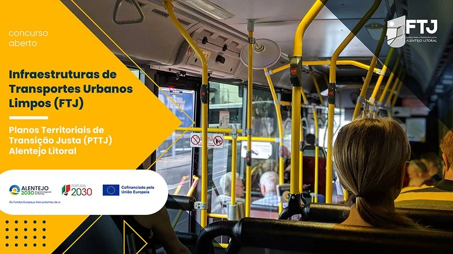 Alentejo 2030 lança aviso para reforço das Infraestruturas de Transportes Urbanos Limpos no Alentejo Litoral
