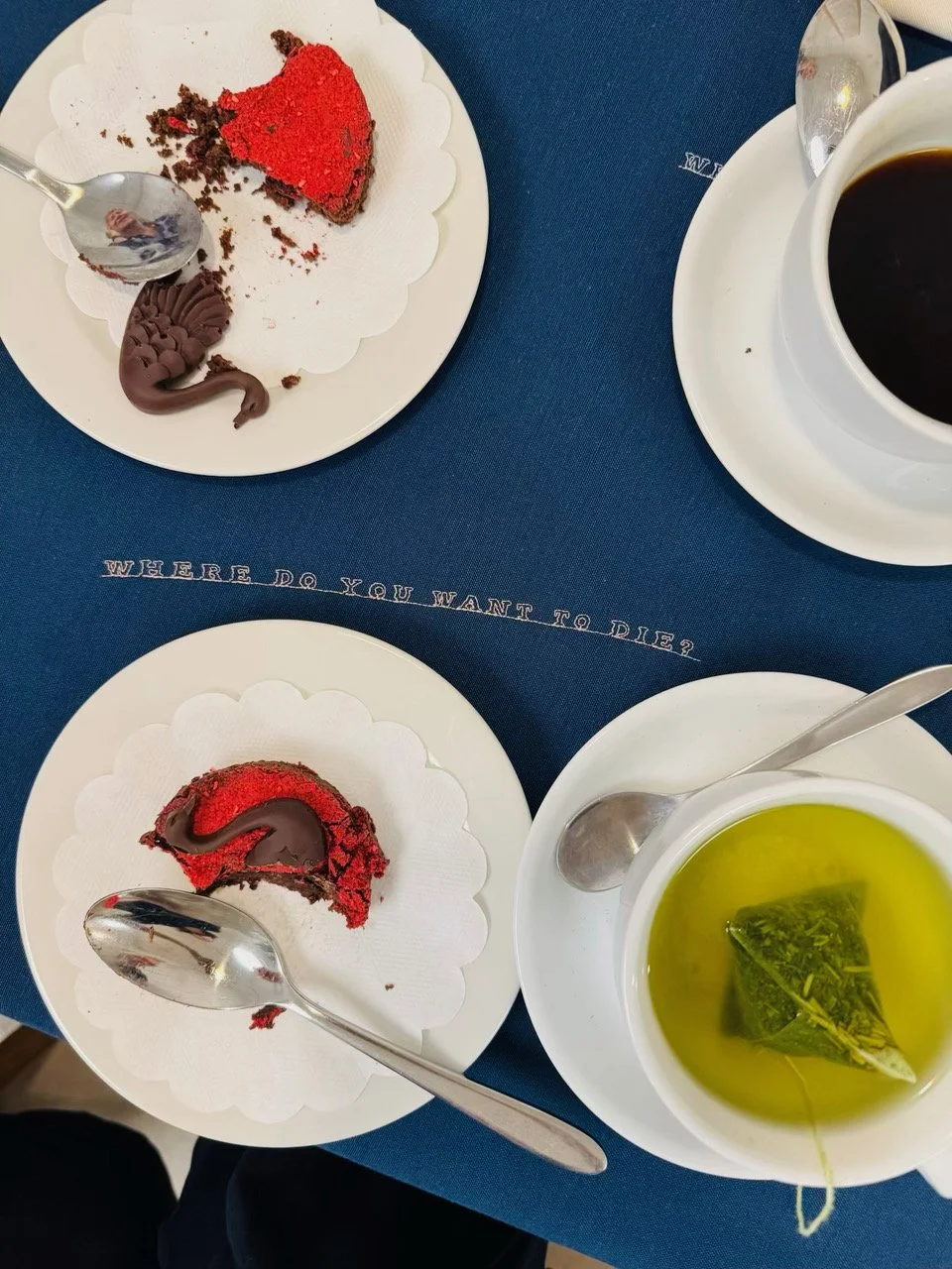 Julie Born Schwartz, What Matters To You?, 2025. Artistic participatory event at Café Pegasus at Den Frie, Copenhagen, Denmark (detail)