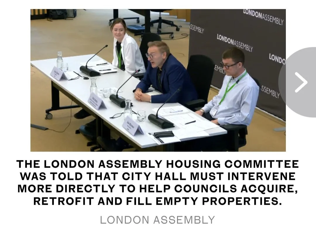 London Assembly Evidence Session Shapes Debate on Wasted Homes