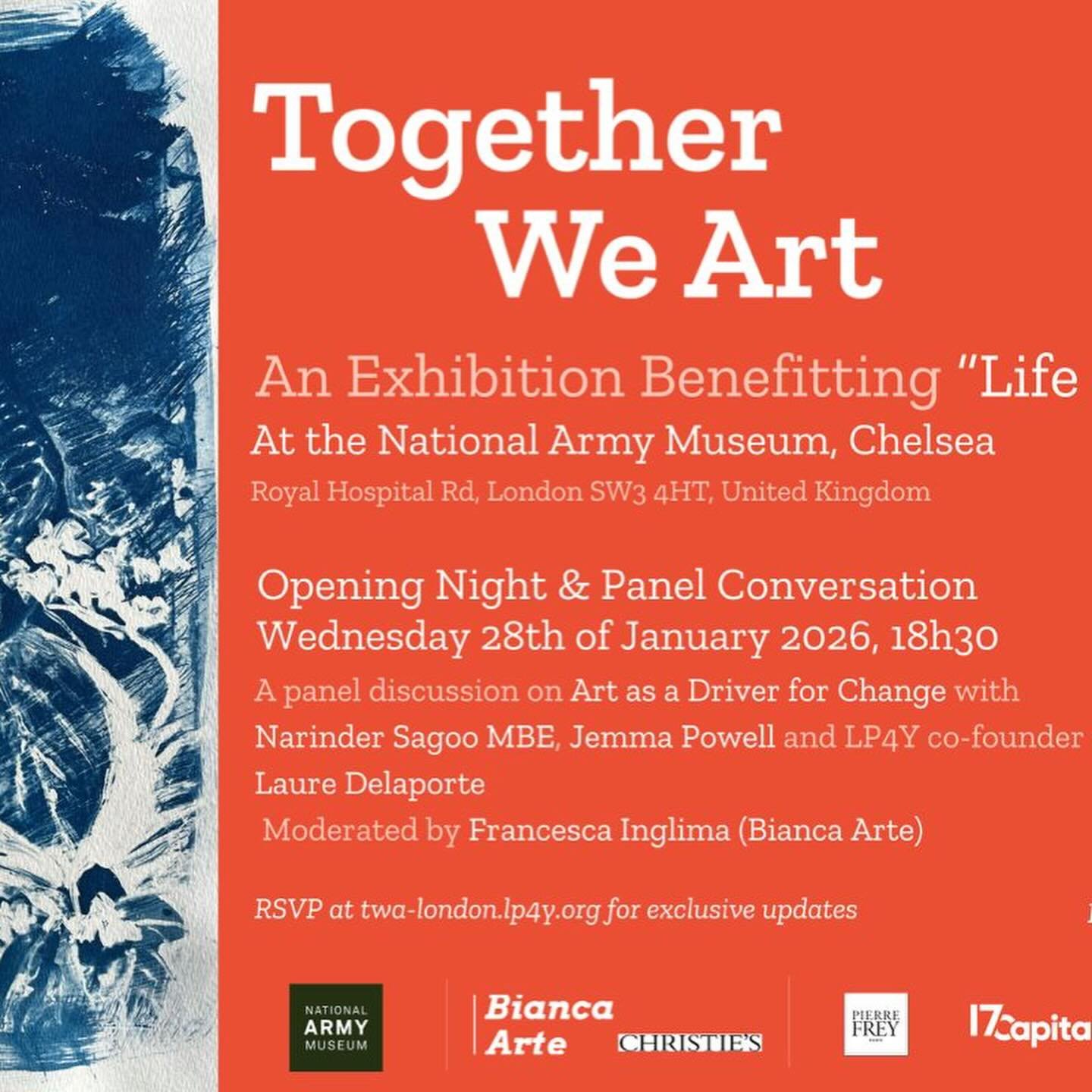 We are thrilled and honoured to be appointed by LP4Y for a third year as its PR partner in support of the third edition of Together We Art London, a two-day exhibition and art auction that raises vital funds for the charity&rsquo;s work in helping ov
