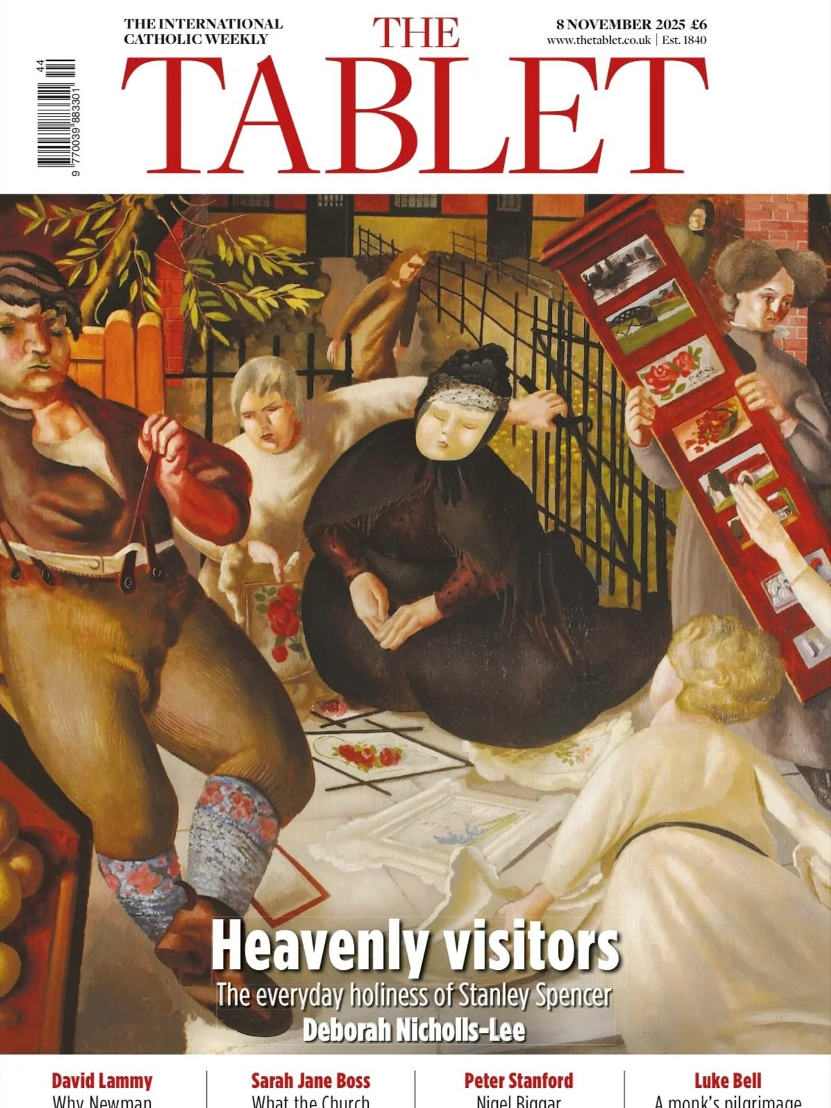 Thrilled to see Stanley Spencer on the cover of @thecatholictablet this week! 🧨

Thank you to @tracybrerapr and writer @deborahnichollslee for &lsquo;Spencer&rsquo;s spiritual soap opera&rsquo;, a beautifully crafted feature that celebrates Spencer&