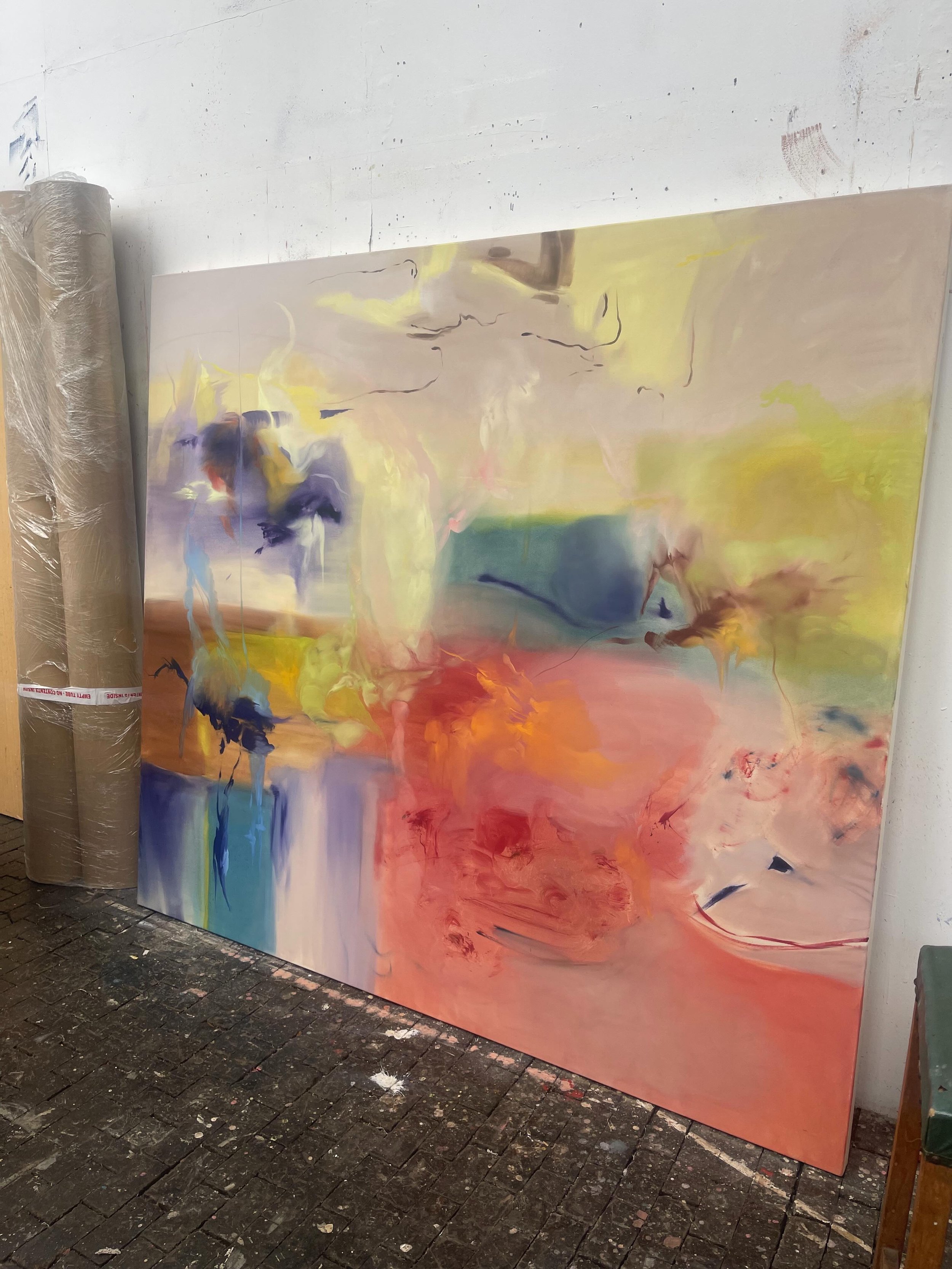We are thrilled to be working with the multi hyphenated artist @elrpainting and her solo exhibition with The Wolf Collective. A studio visit is a vital part of our communications strategy, it&rsquo;s also an incredible honour to be invited in to this
