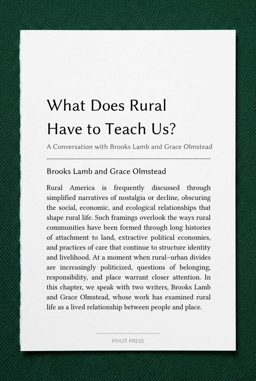 What Does Rural Have to Teach Us?
