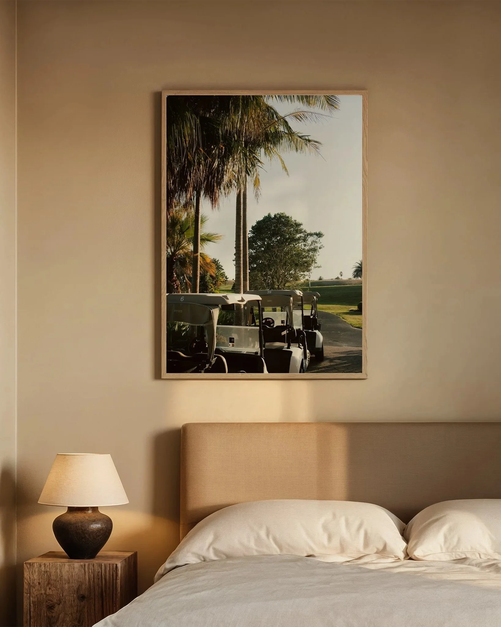 Buggies at Sunrise - Formosa Golf Resort, Auckland - Golf Wall Art