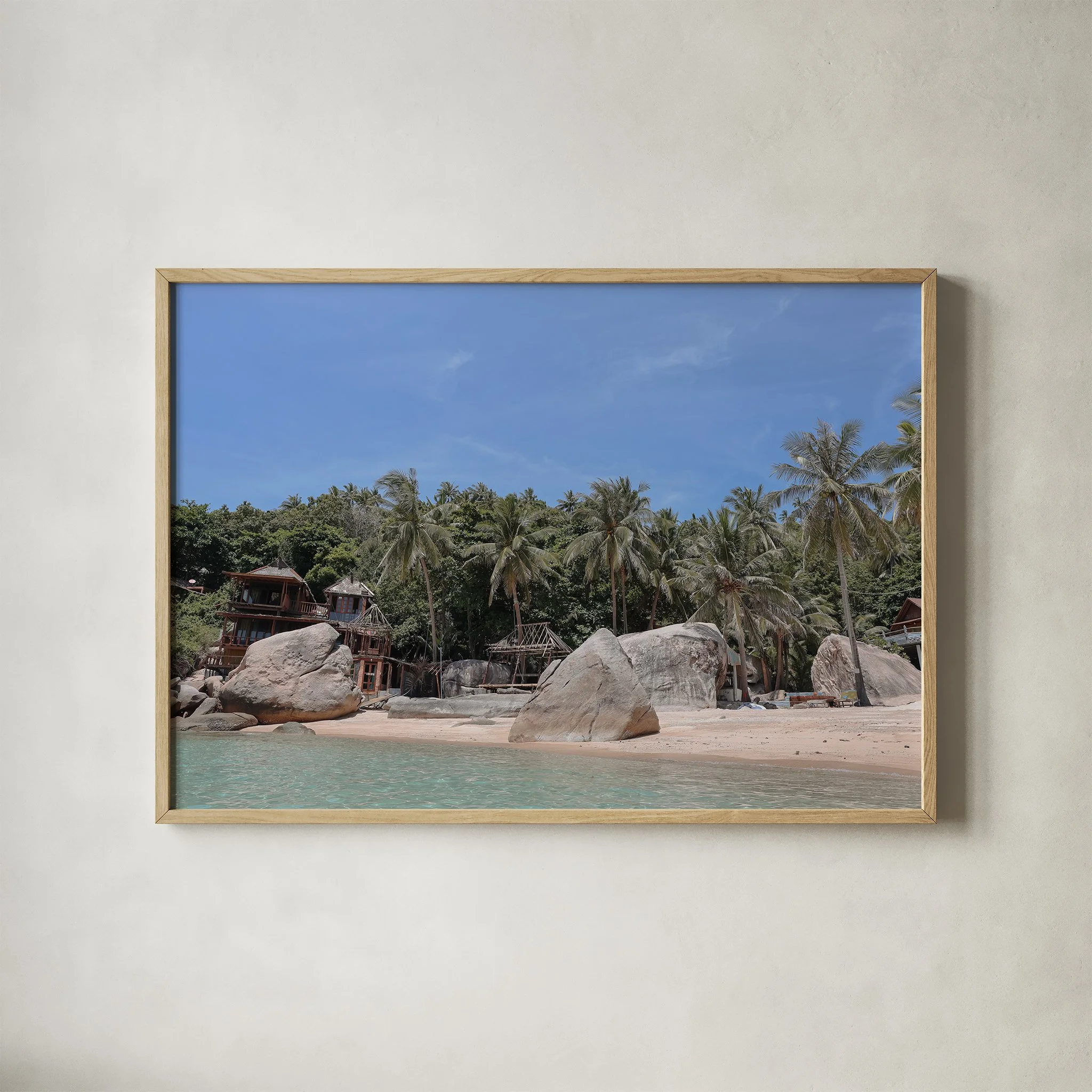 Blue Shades of Paradise — Jansom Bay Koh Tao Thailand – Tropical Beach Print