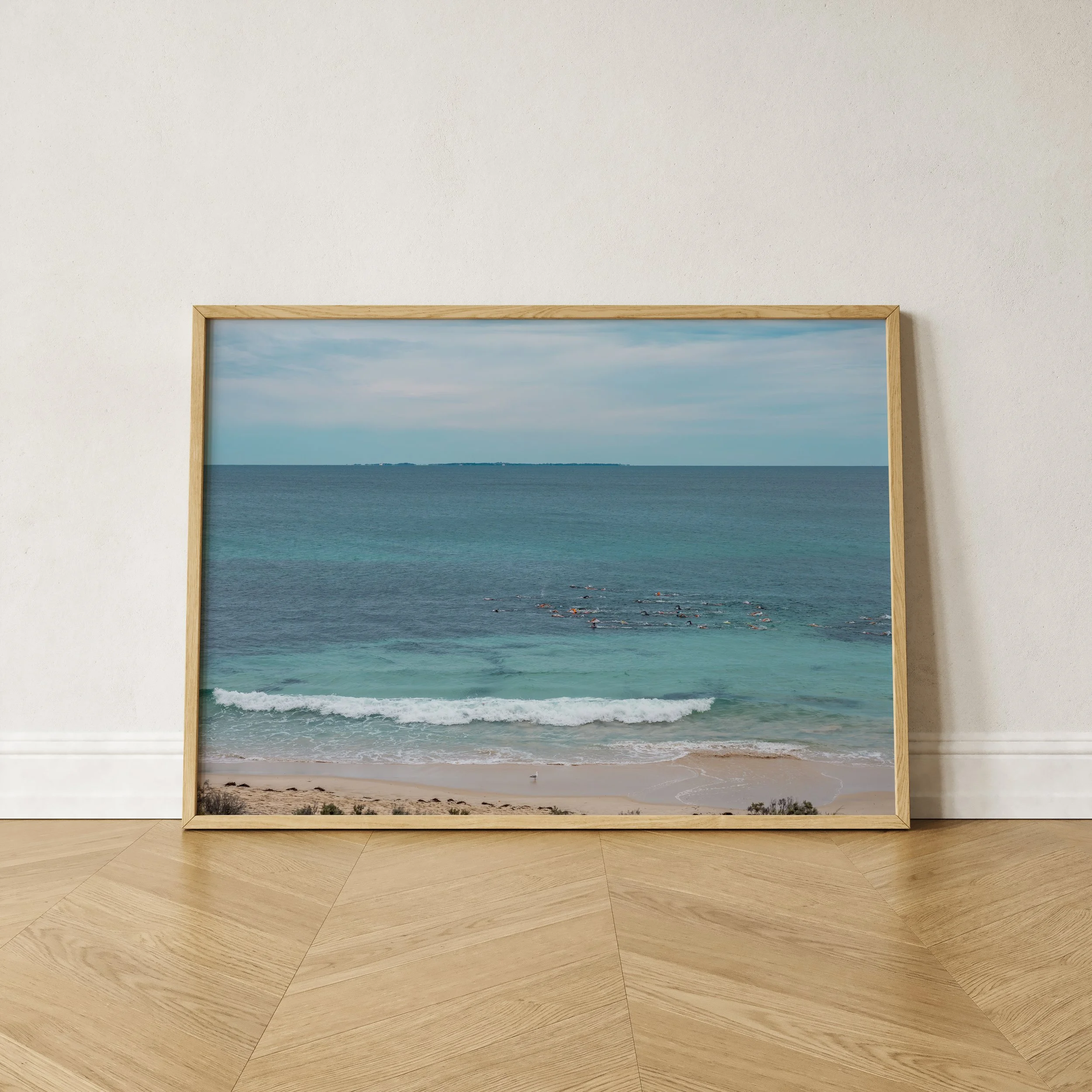 Cottesloe Swimmers - Cottesloe Beach Print