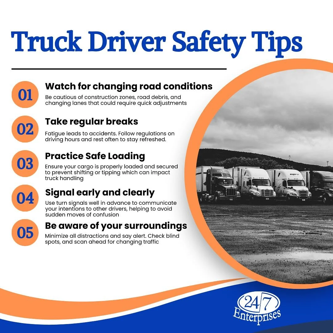 This week, we celebrate the incredible dedication of truck drivers who always make safety a top priority. Here are some important safety tips to remember when sharing the road. 🚦Your awareness can make all the difference! Let&rsquo;s work together t