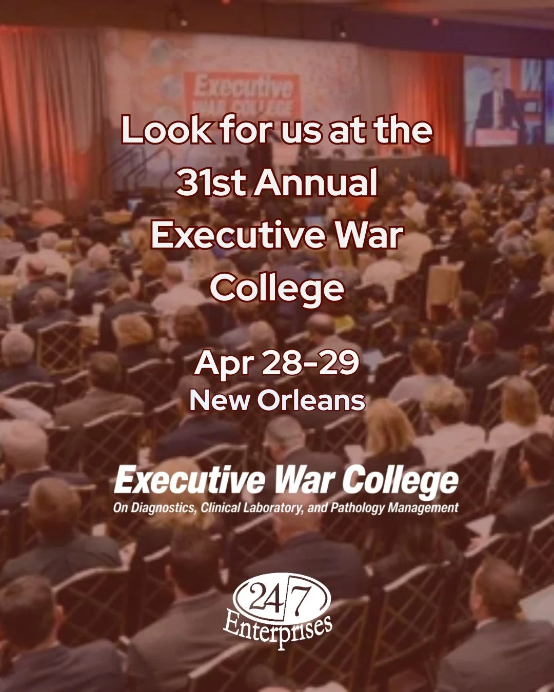 We&rsquo;ll be attending the 31st Annual Executive War College in New Orleans on April 28&ndash;29, 2026!
Looking forward to connecting with industry leaders and diving into valuable conversations shaping the future of laboratory medicine. If you&rsq