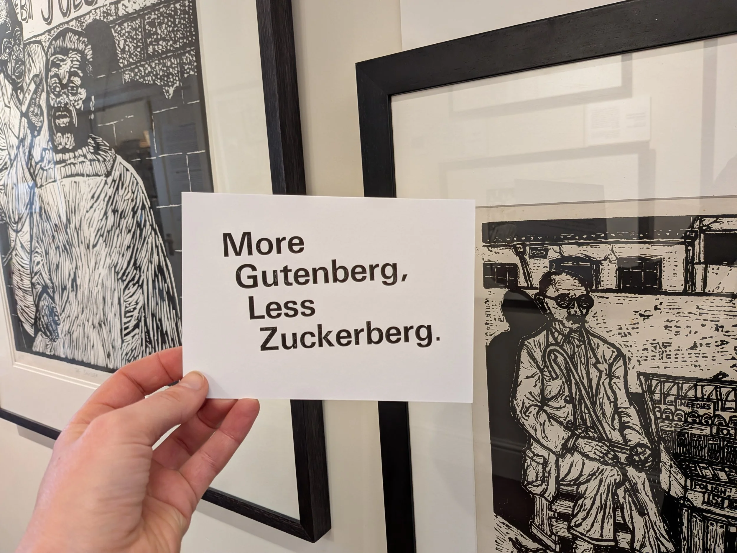 more gutenberg, less zuckerberg!