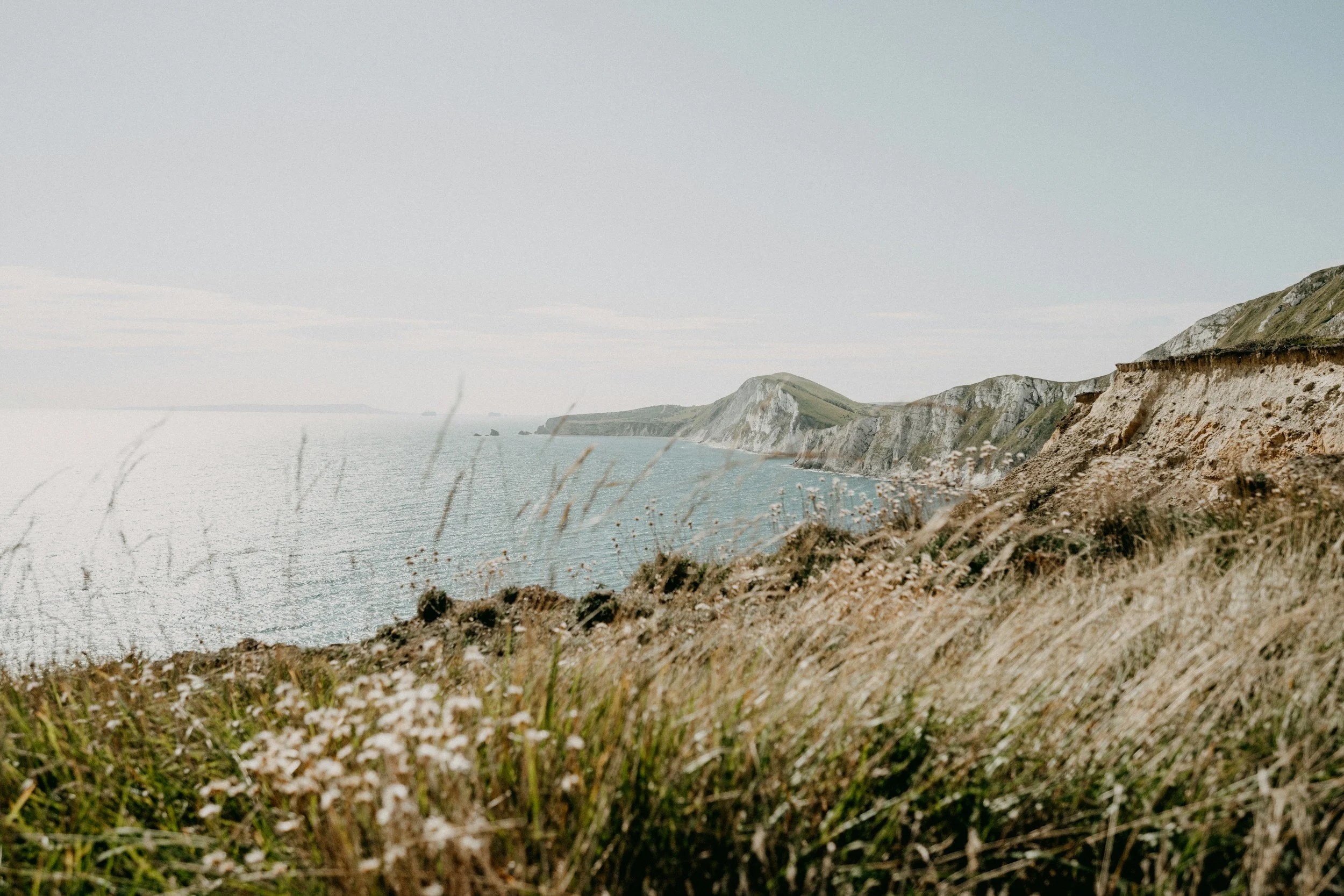 The tranquil Dorset shores, relaxation and meditation on the beach front