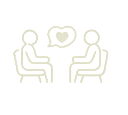 therapist with client in open dialogue